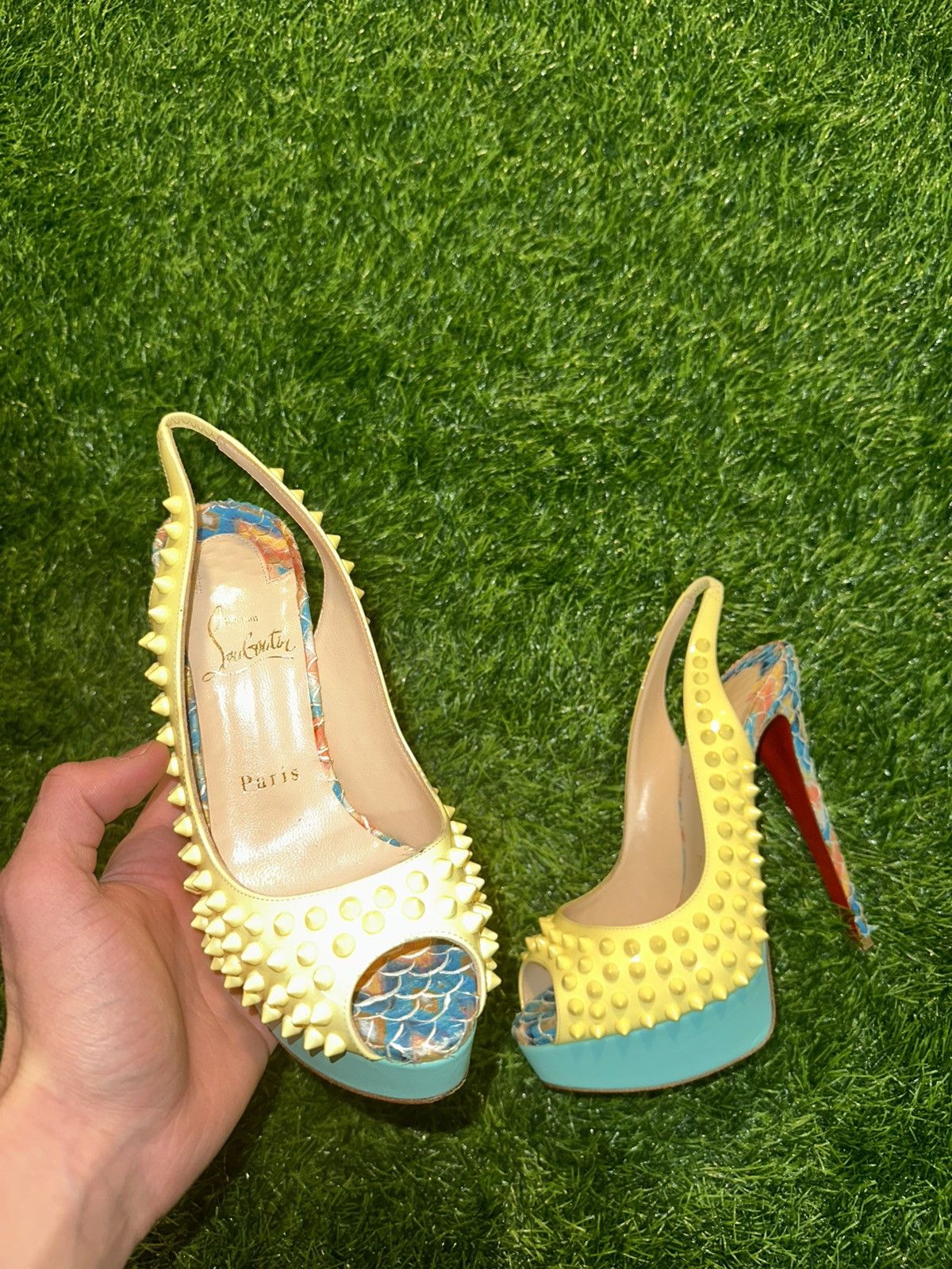 Christian Louboutin Christian Louboutin Lady Peeps 150 Spikes Size 36.5 Size US 6.5 / IT 36.5 - 1 Thumbnail