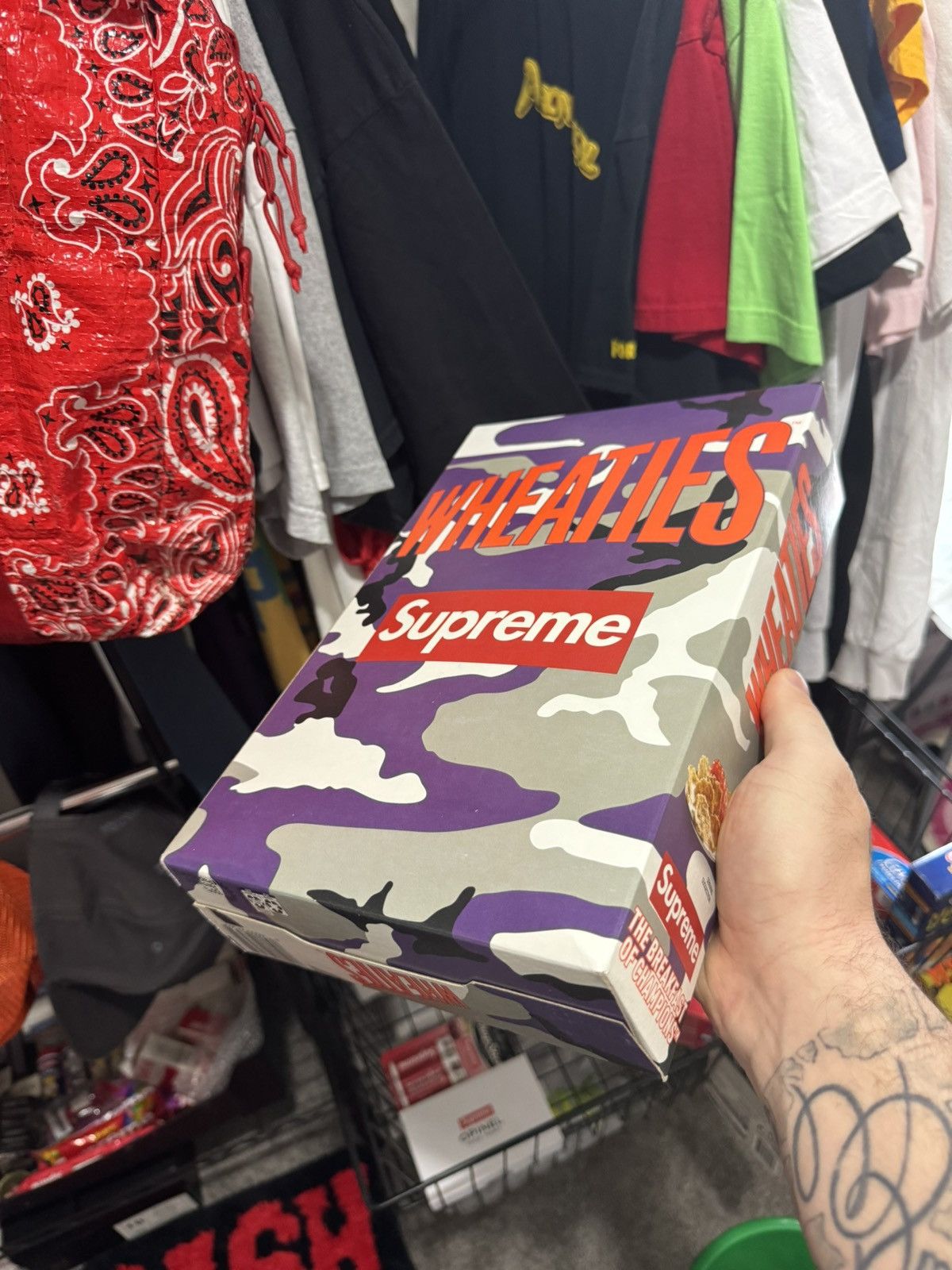 Supreme Supreme Wheaties Purple Limited Edition Box Size ONE SIZE - 3 Thumbnail
