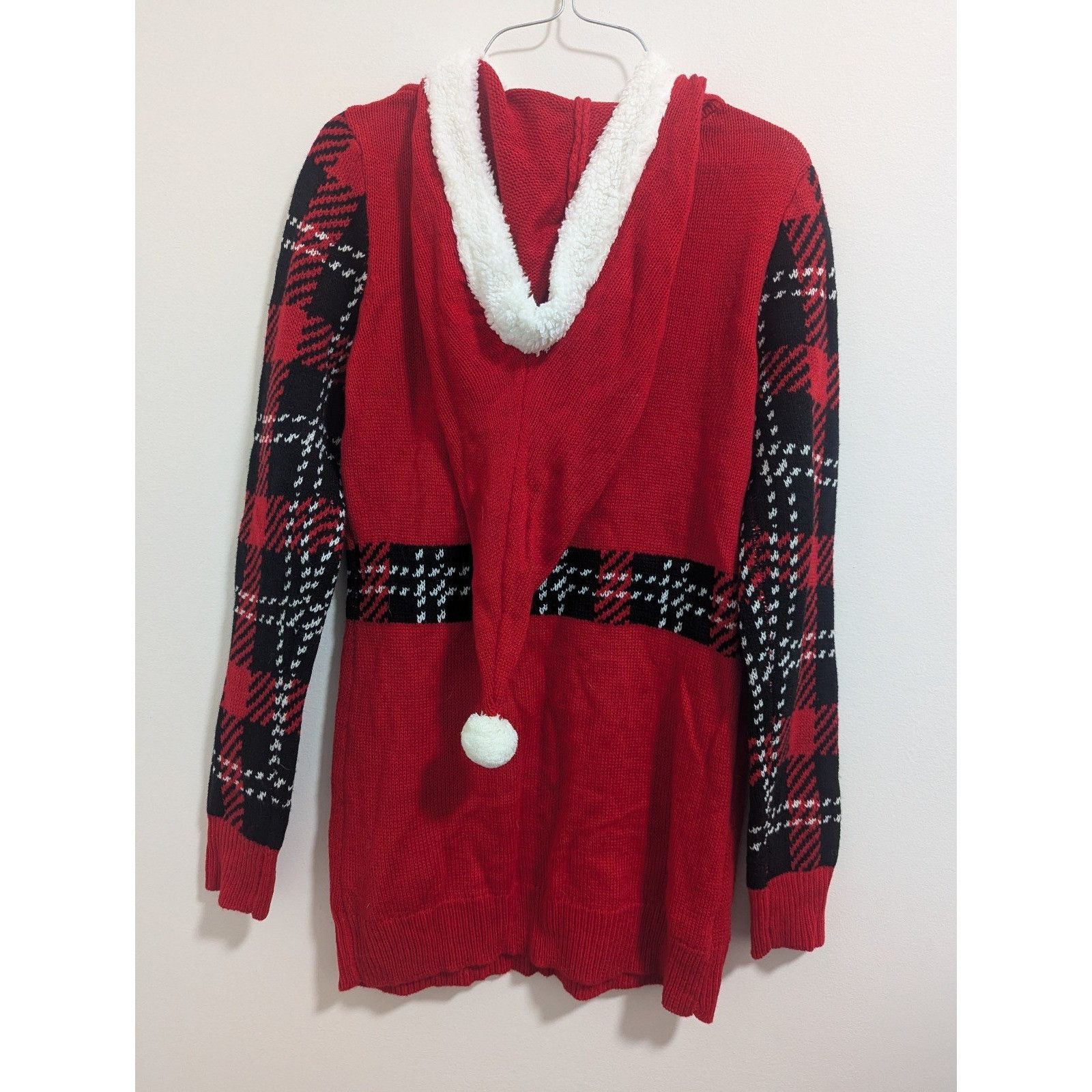 Other Junior M 7-9 Womens Working On My Santa Body Red Hoodie Chri Size M / US 6-8 / IT 42-44 - 2 Thumbnail