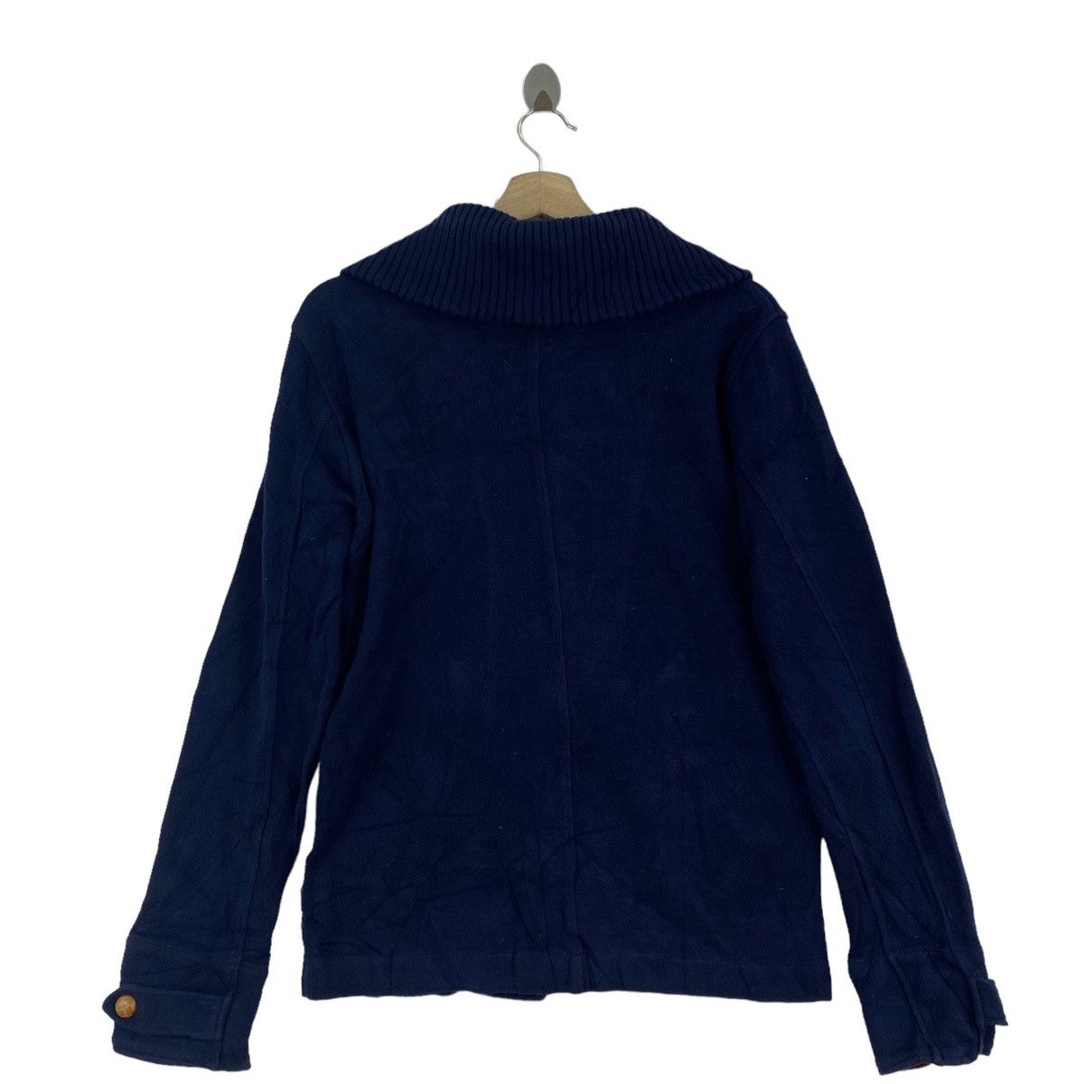 Japanese Brand × Takeo Kikuchi × Vintage Vintage TK Takeo Kikuchi Japanese Brand Button Up Navy Coat Size US S / EU 44-46 / 1 - 4 Thumbnail
