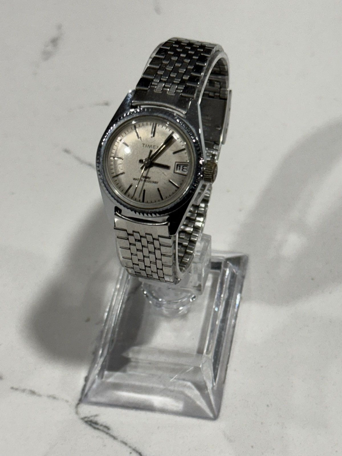 Timex Manual wind Timex w/ fluted bezel & stainless steel bracelet Size ONE SIZE - 10 Thumbnail