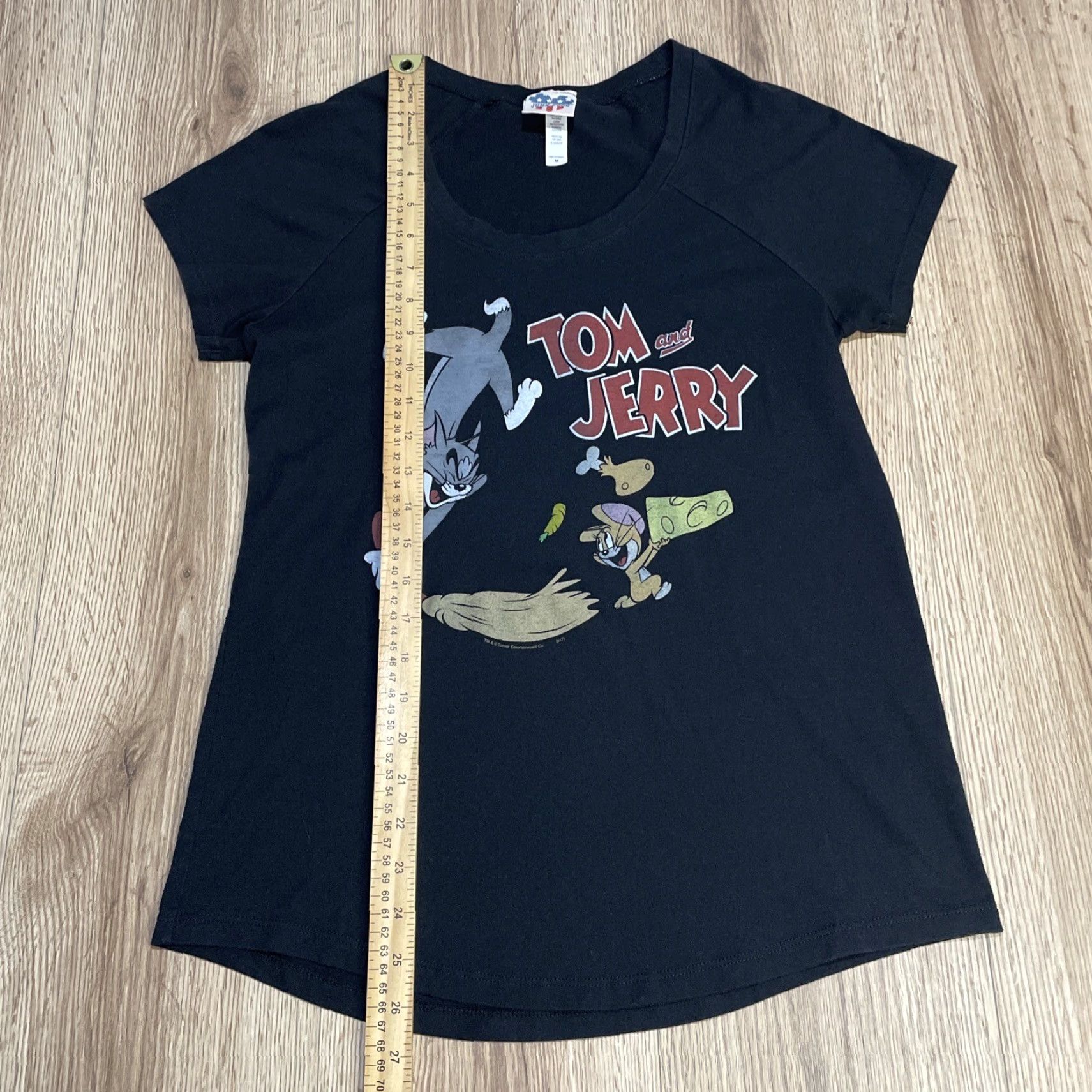 Junk Food Junk Food TOM & JERRY Retro Classic Loose Fit T-shirt M Black Women Short Sleeve Crew Neck Size M Size M / US 6-8 / IT 42-44 - 4 Thumbnail