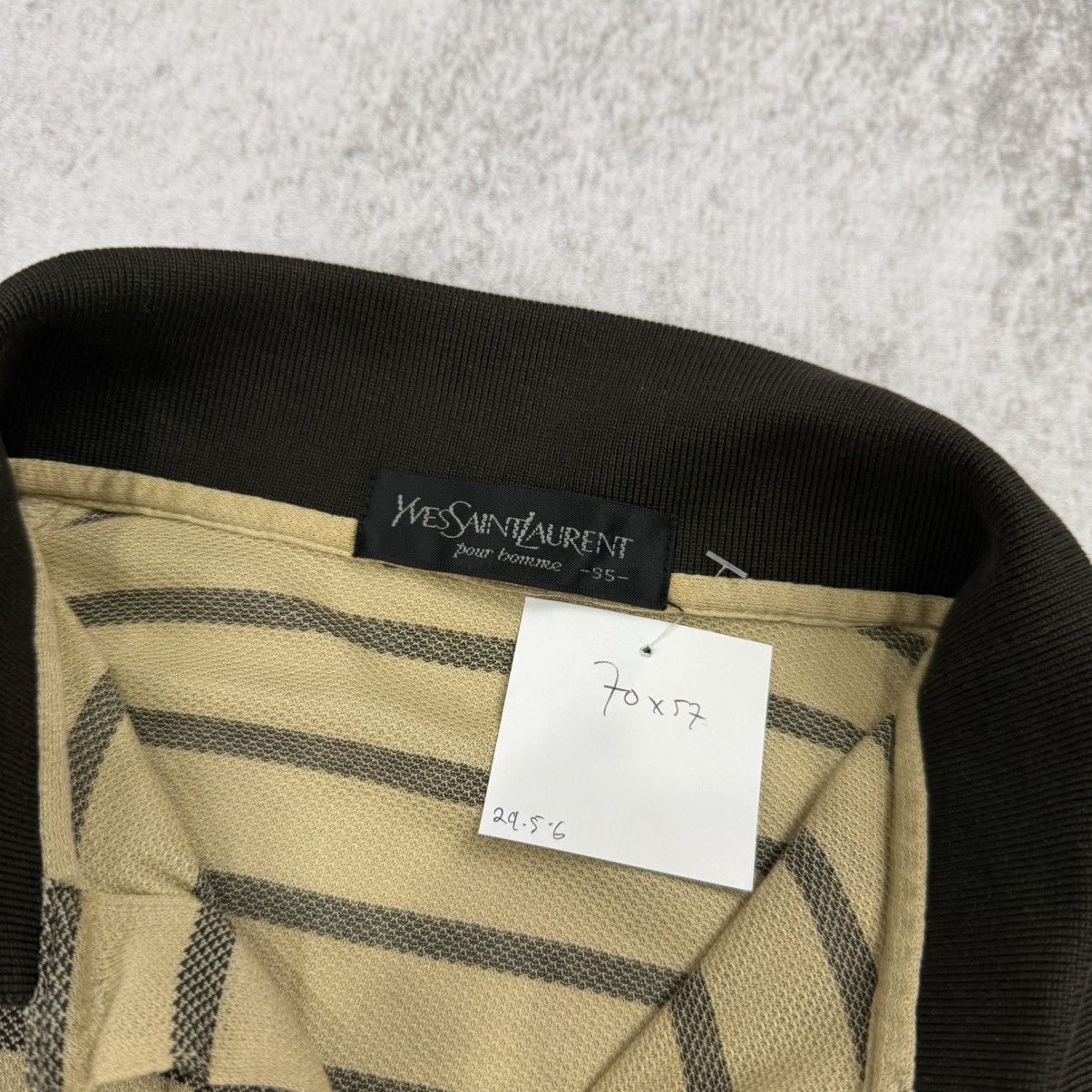 Yves Saint Laurent YvesSaintLaurent stripe poloshirt Size US L / EU 52-54 / 3 - 4 Thumbnail