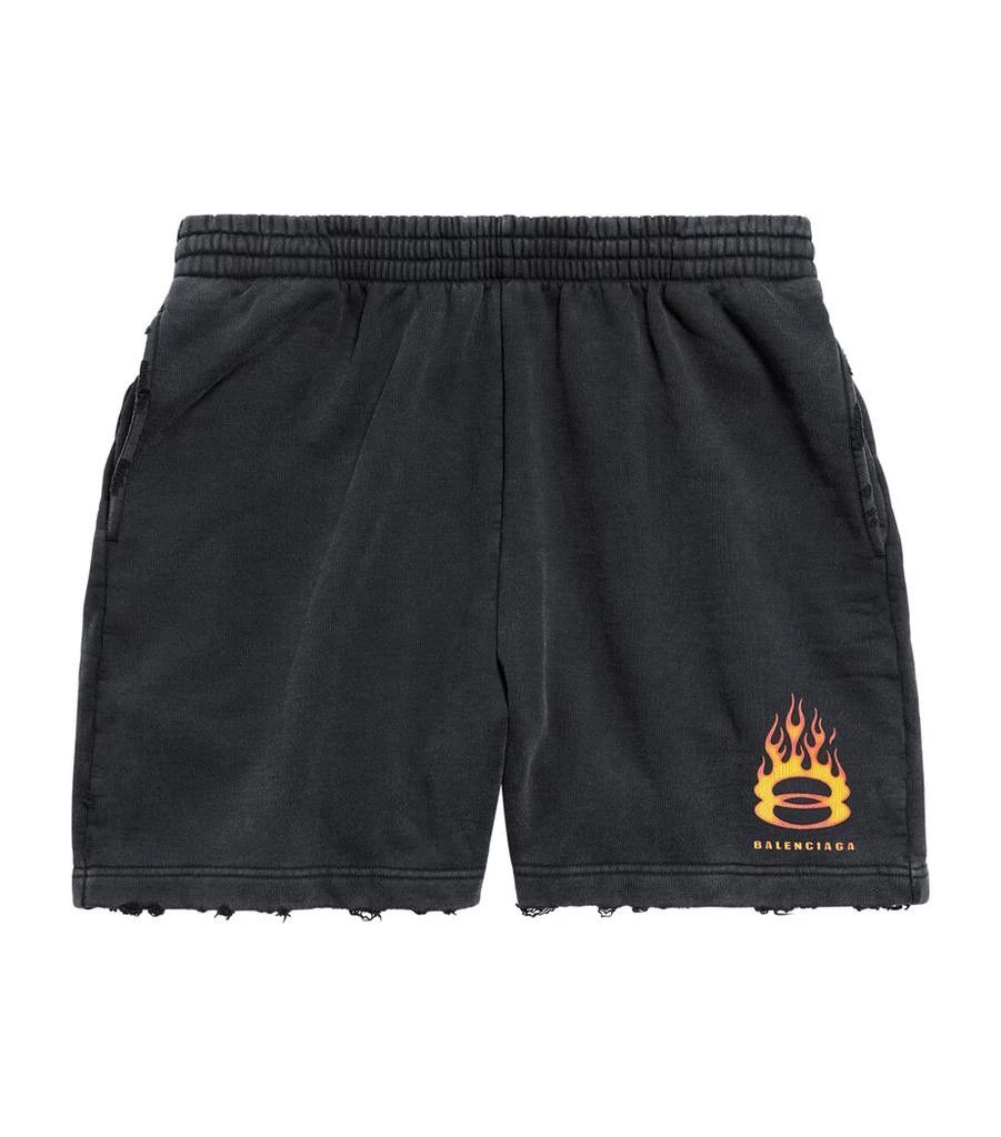 Balenciaga o1la1rc1a0426 Sweat Shorts in Black Size US 30 / EU 46 - 1 Thumbnail