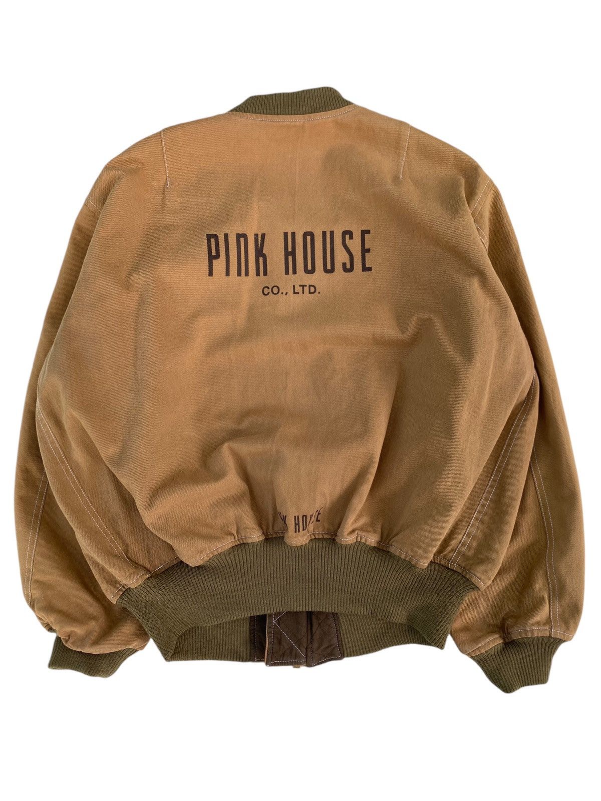 Pink House × Vintage Vtg Pink House Bomber Jacket Style Size US M / EU 48-50 / 2 - 1 Thumbnail
