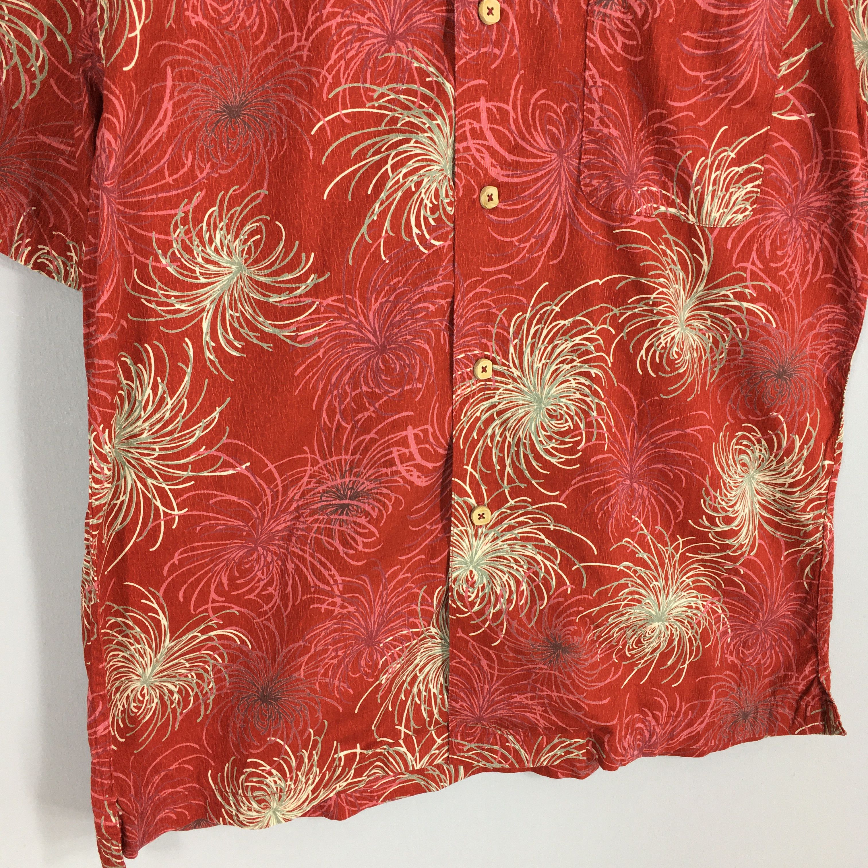 Ron Jon Surf Shop Vintage 90s Hawaii Aloha Floral Cotton Shirt Large Size US L / EU 52-54 / 3 - 4 Thumbnail