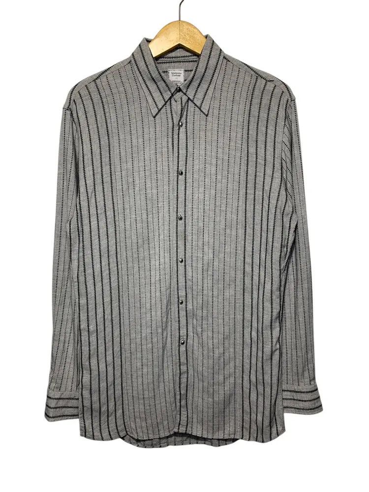 Givenchy 2000s Givenchy paris stitches stripe blue sapphire shirt Size US M / EU 48-50 / 2 - 1 Thumbnail