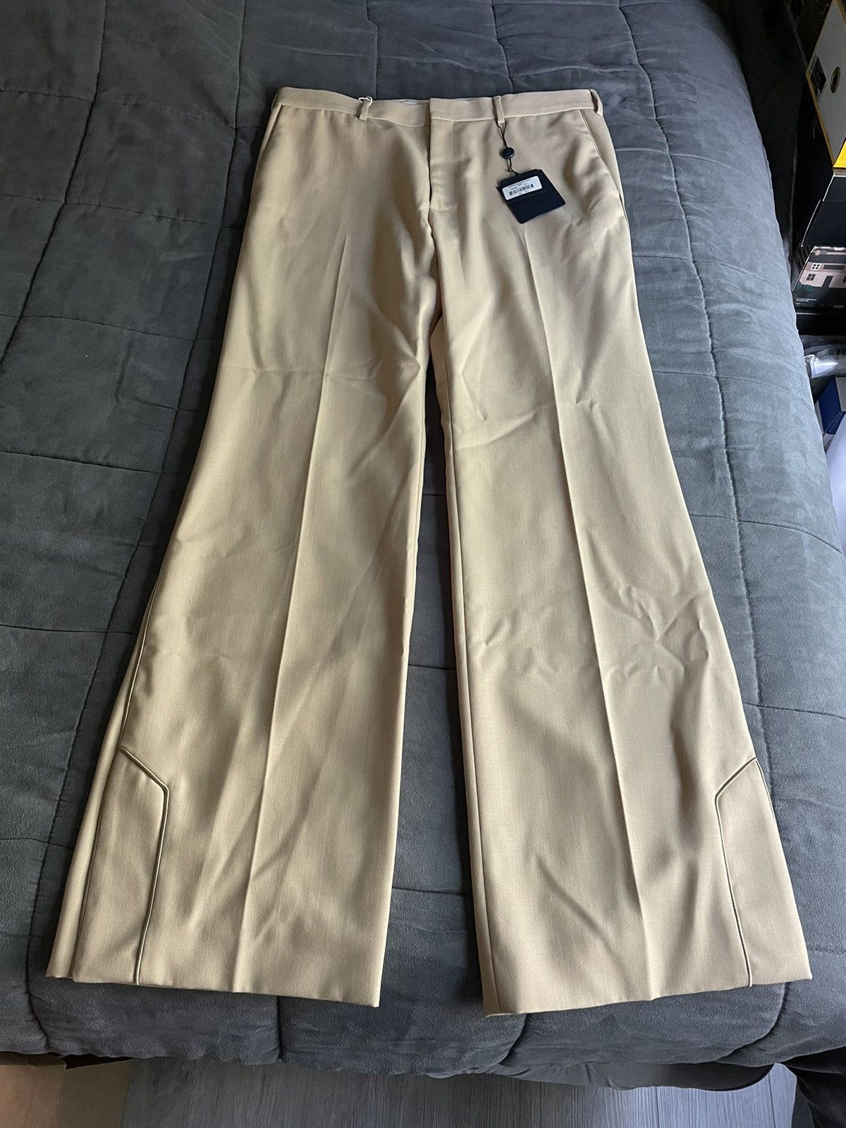 Louis Vuitton Pleated Pants With Piping Detail