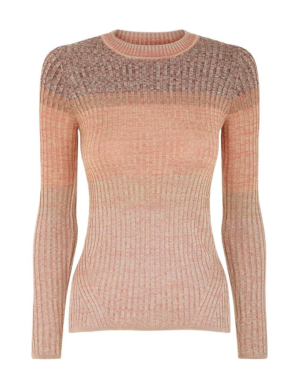 oc11z0825 Illustration Mouline Top in Multicolor