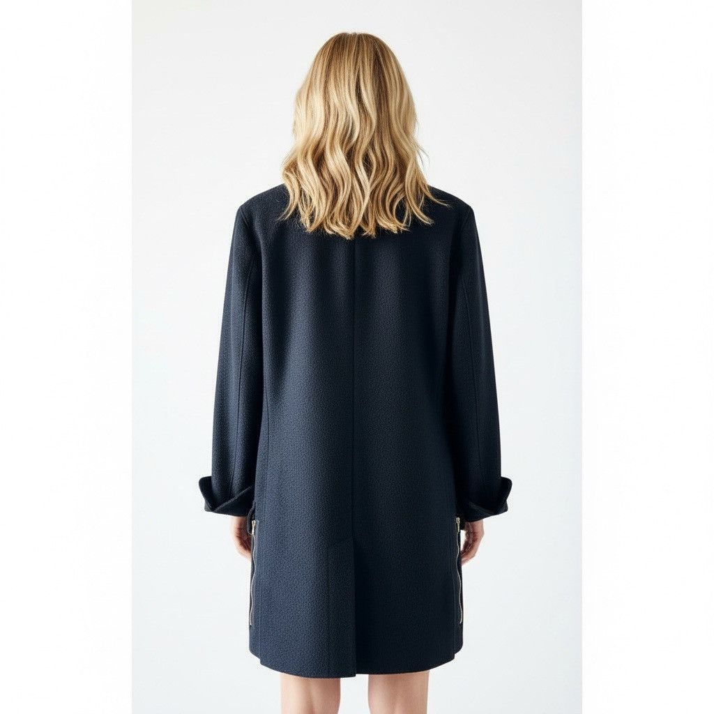 Marni Vintage Marni Wool Coat Black IT 40 US 6 Winter 2009 Unlined Size S / US 4 / IT 40 - 5 Thumbnail