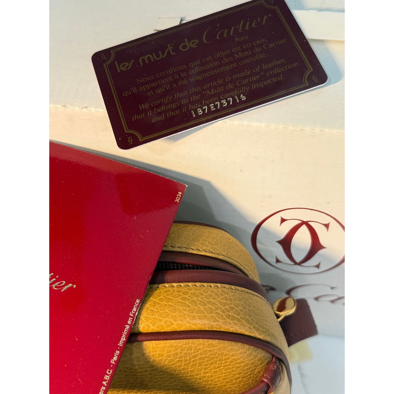Cartier Cartier Vintage TwoTone Shoulder Bag with Drawstring NWT Box Size ONE SIZE - 10 Thumbnail