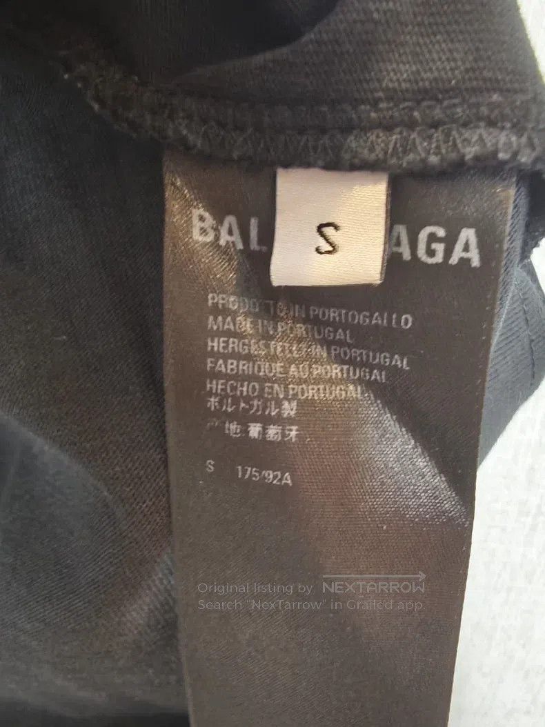 Balenciaga Balenciaga Black Small Logo Short Sleeve T-Shirt Size US S / EU 44-46 / 1 - 6 Thumbnail