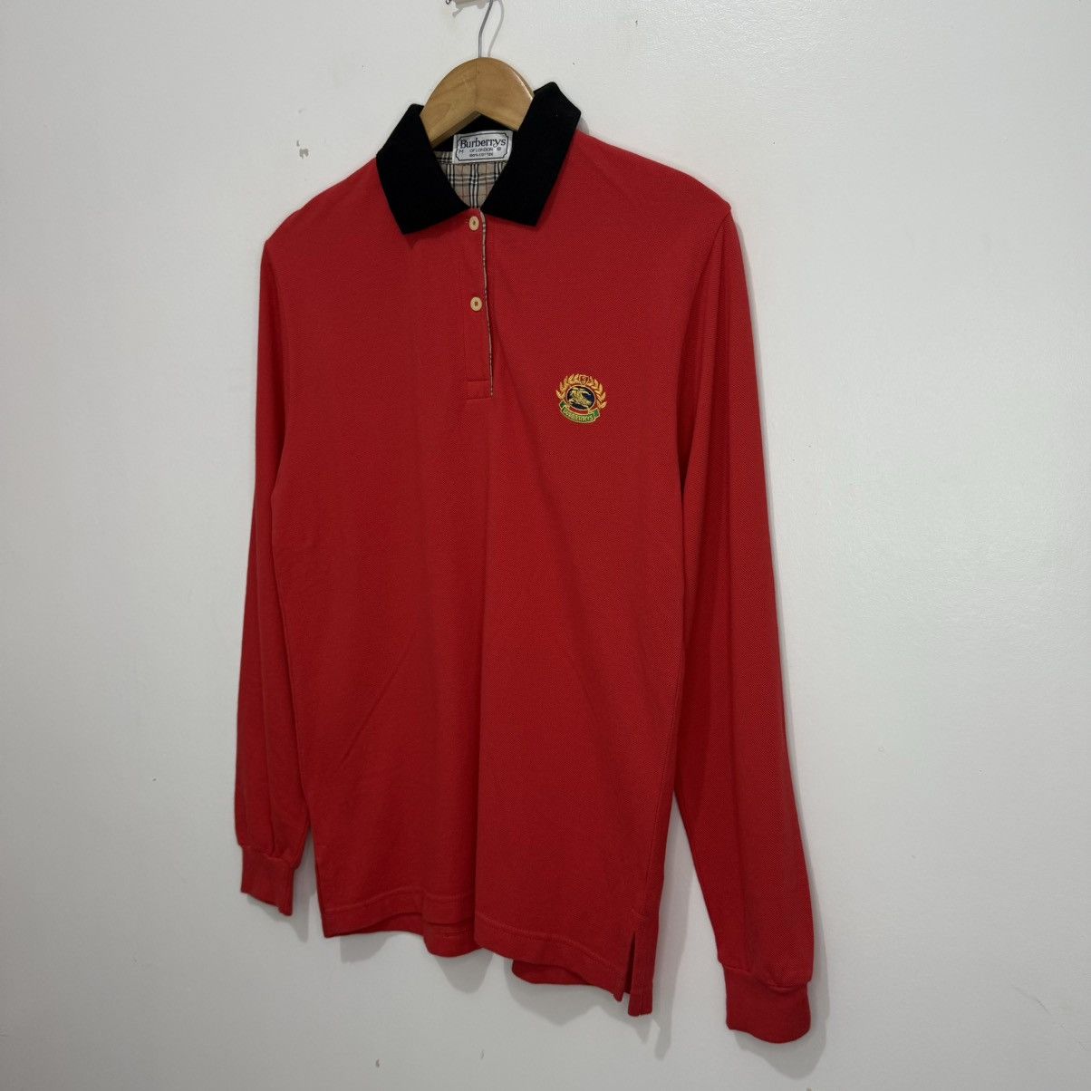 Burberry Burberry Polo Shirt Long Sleeves Size US M / EU 48-50 / 2 - 2 Thumbnail