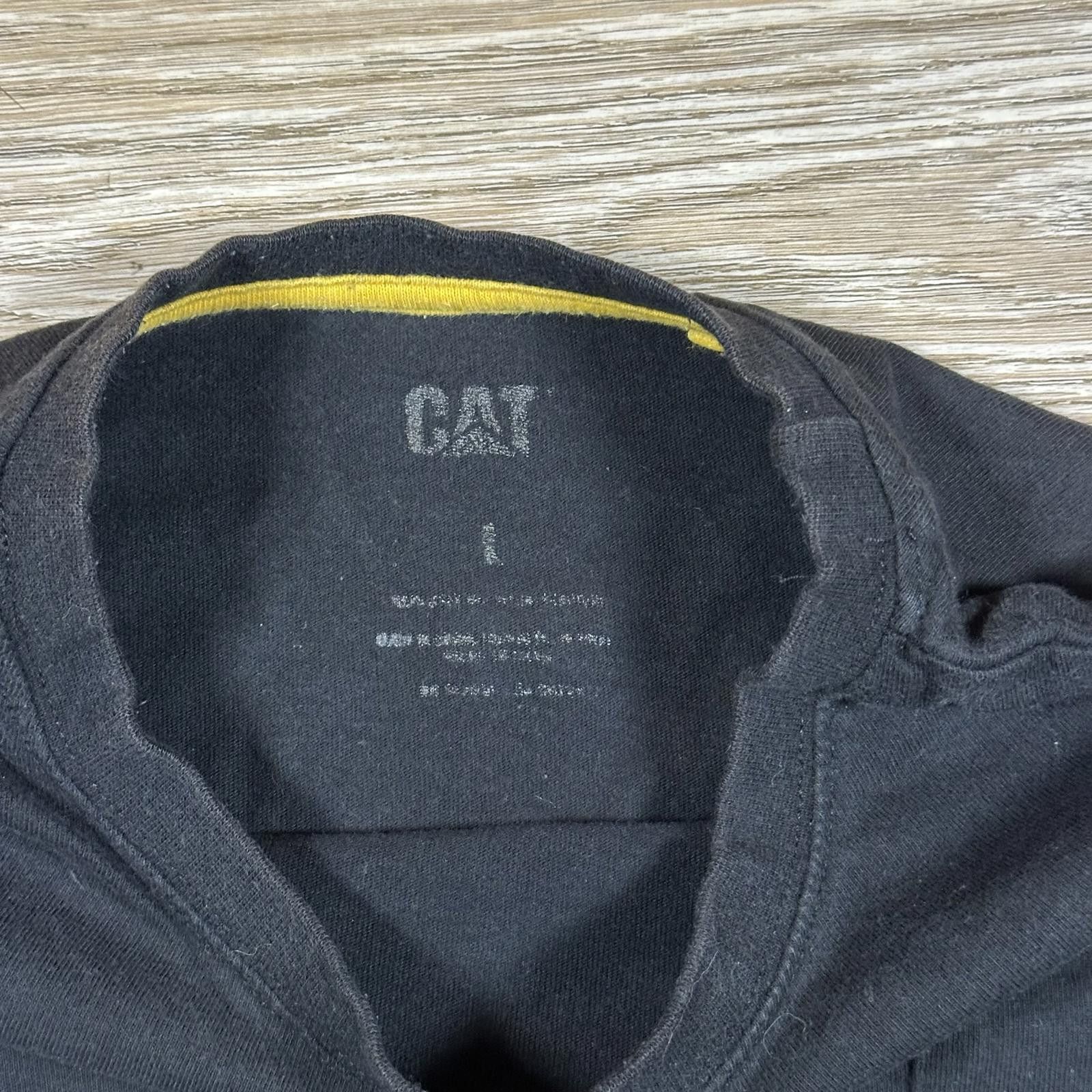 Caterpillar CAT Menswear Long Sleeve T-shirt Size L Black Size US L / EU 52-54 / 3 - 4 Thumbnail