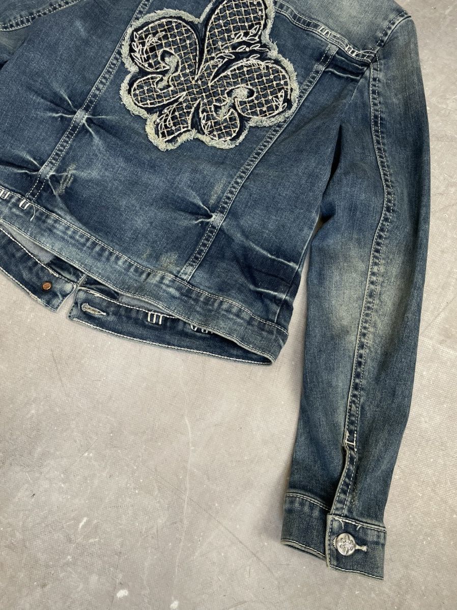 Tornado Mart Miss me Denim Jacket Blue affliction style trucker jacket Size US M / EU 48-50 / 2 - 9 Thumbnail