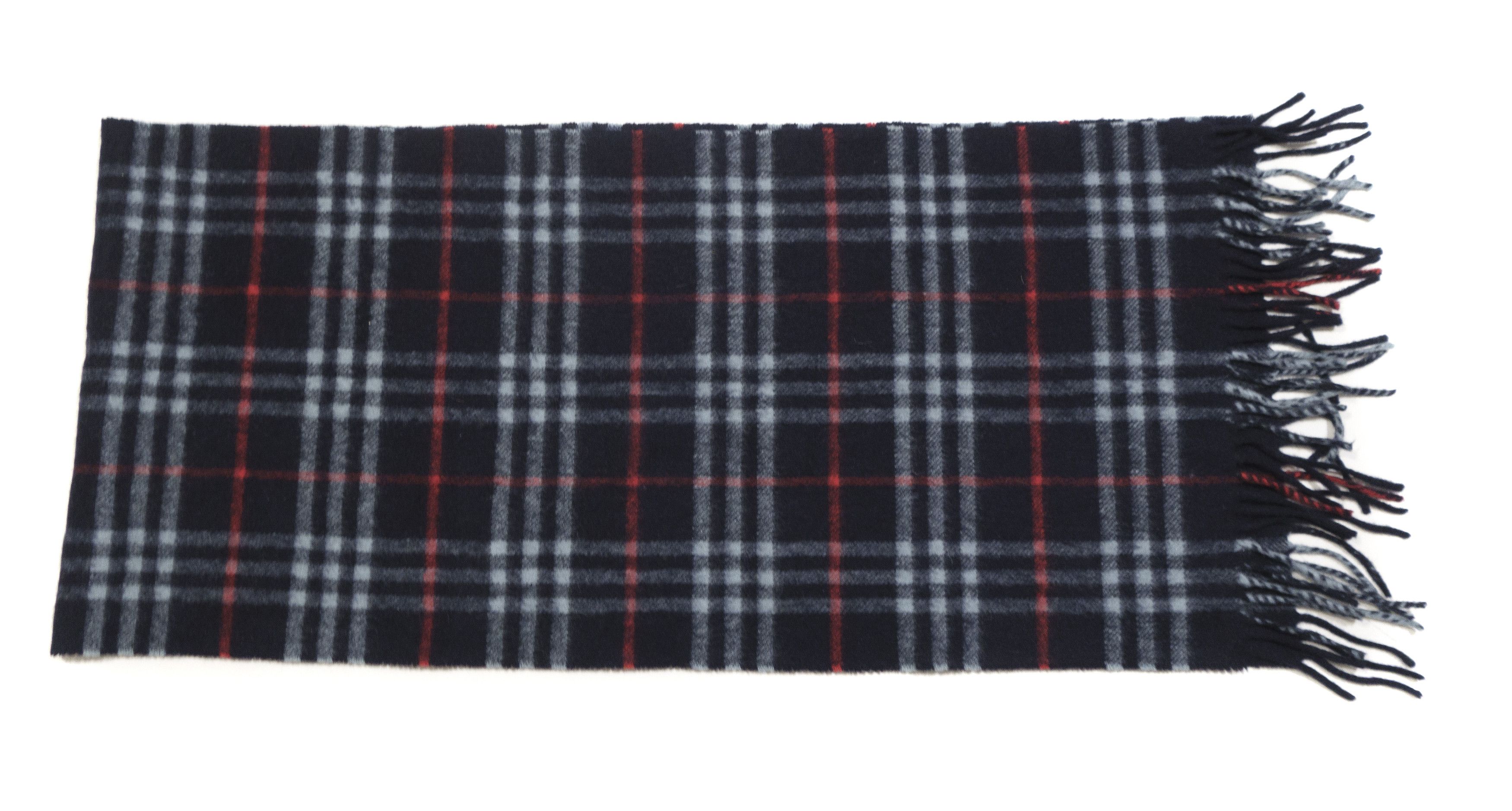 Burberry 00S Nova Check Cashmere Wool Scarf Vintage Size ONE SIZE - 5 Thumbnail