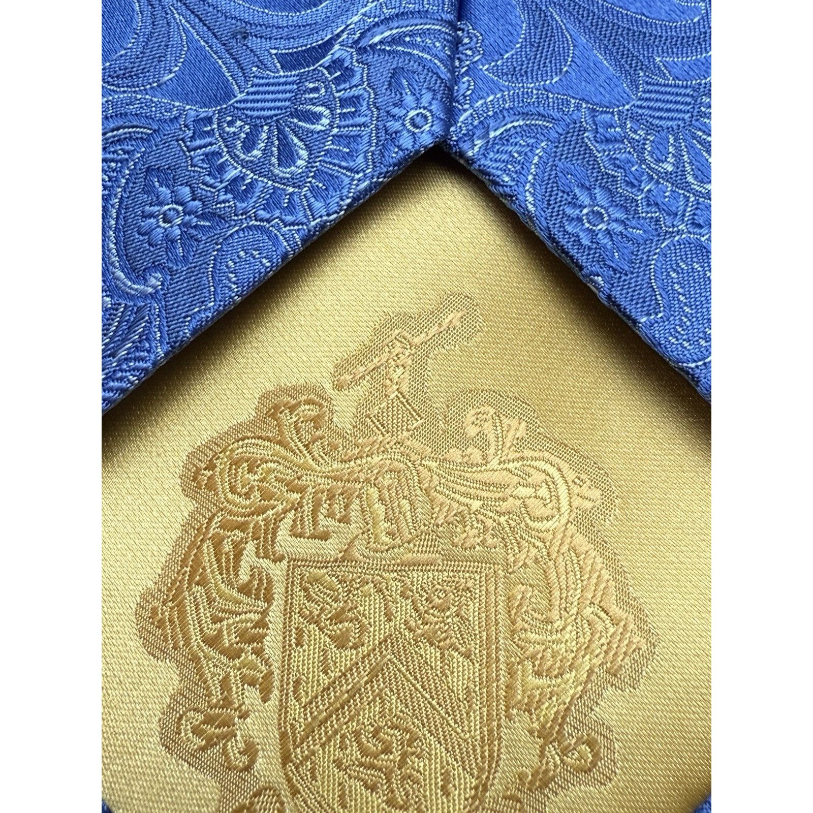Donald Trump Donald J Trump Signature Collection Blue Paisley Tie 58.5" Size ONE SIZE - 6 Thumbnail