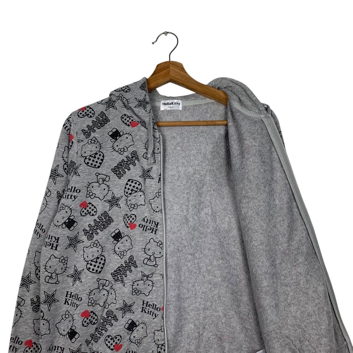 Anime HELLO KITTY Fullprint Zipper Hoodies Sweatshirt #1856-C81 Size L / US 10 / IT 46 - 11 Thumbnail