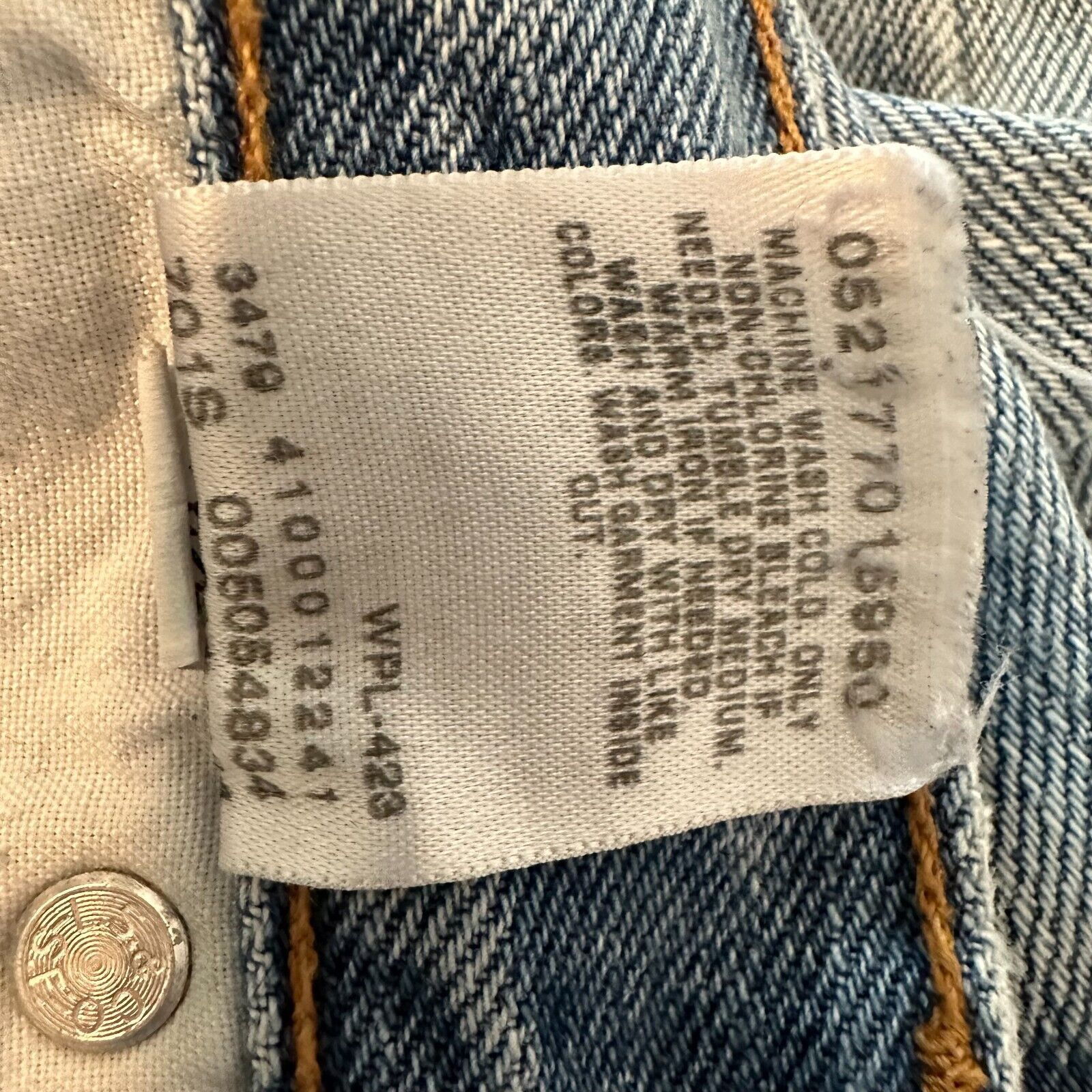 Levi's LEVIS 505, 40x30 Regular fit, Blue Light fade 90s, VINTAGE Size US 40 / EU 56 - 5 Thumbnail