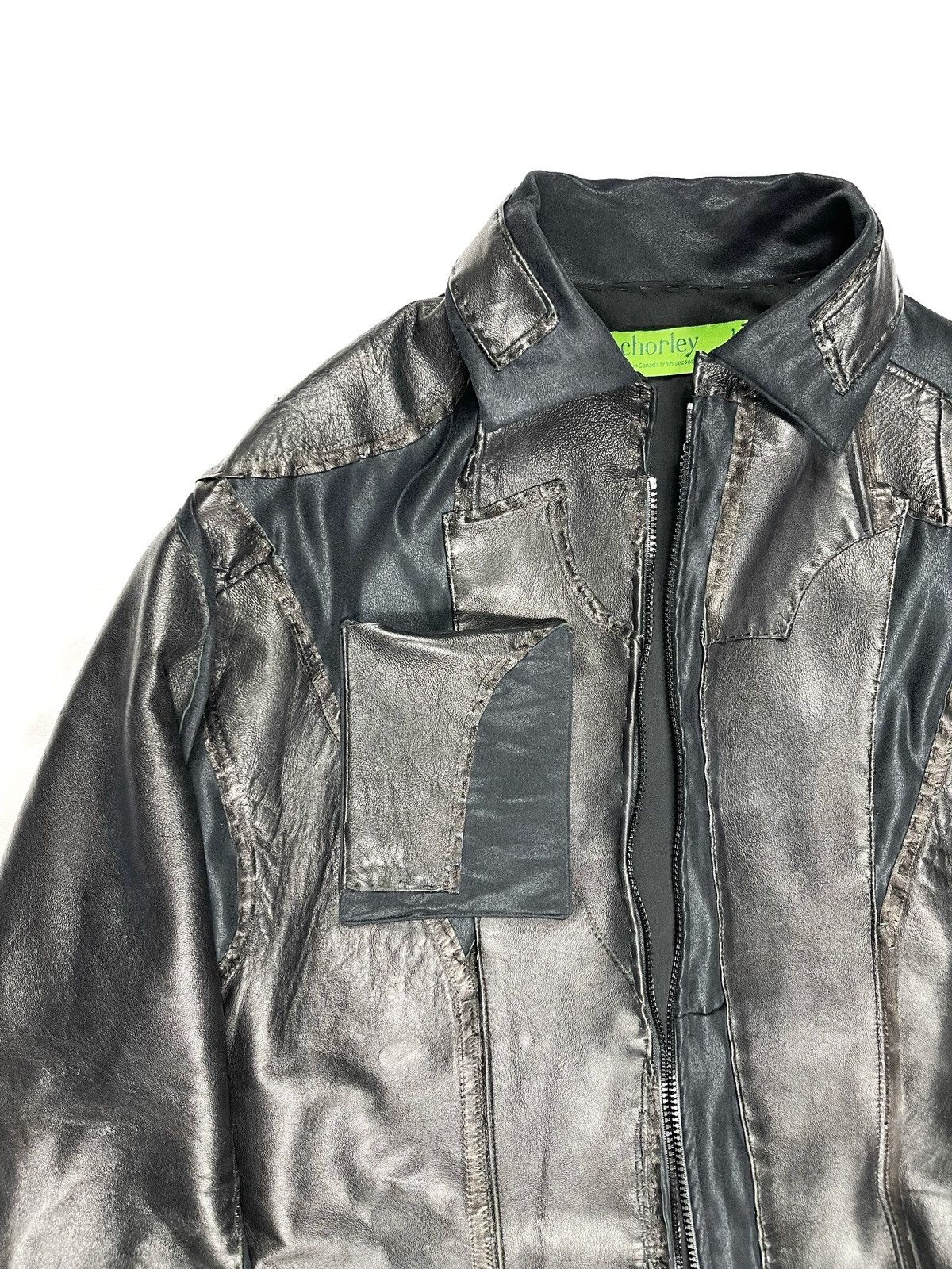 Chorley × Handmade Chorley AW Deconstructed Leather Biker Jacket Layered Size US L / EU 52-54 / 3 - 2 Thumbnail