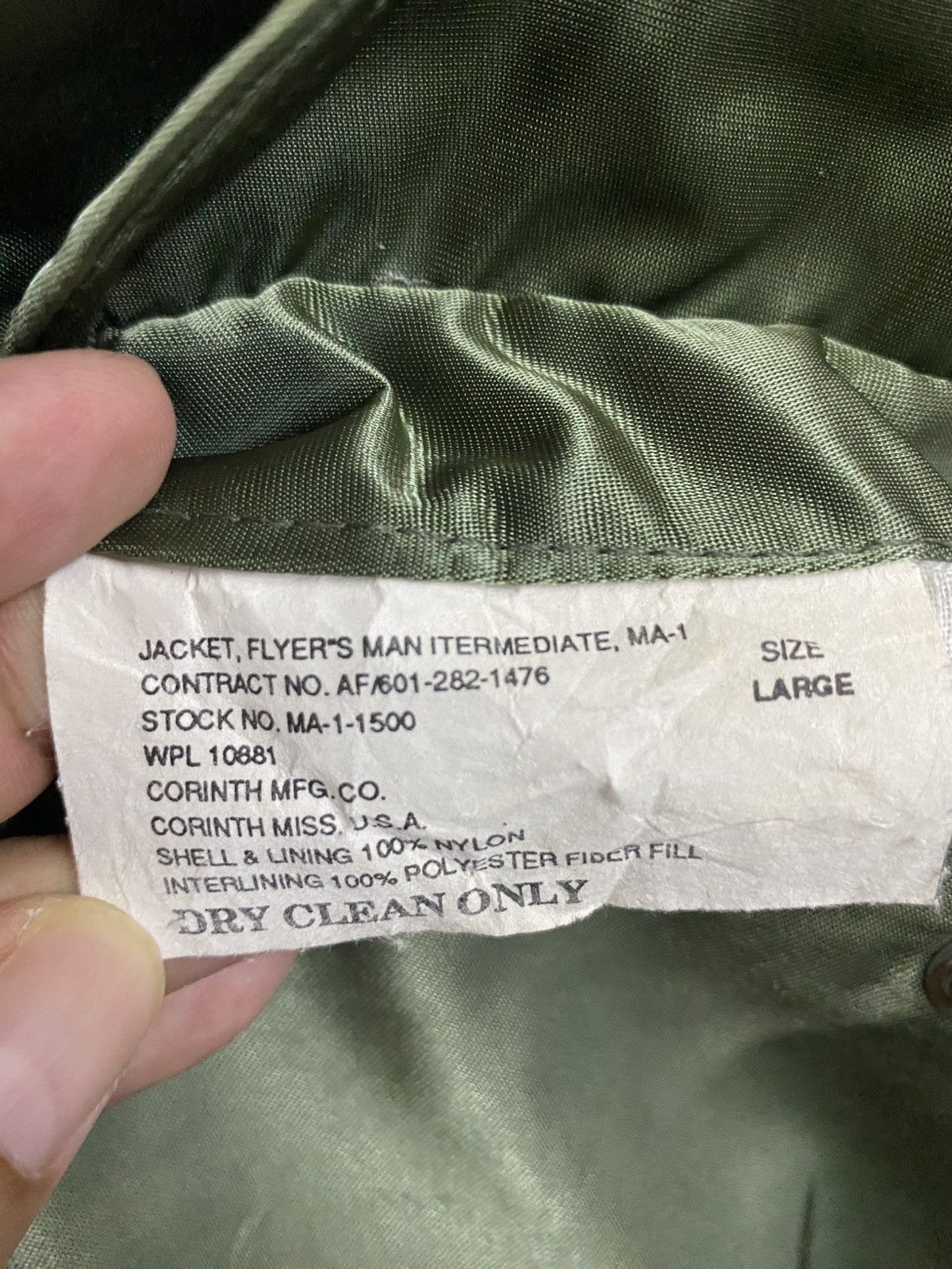 Vintage Corinth Mfg MA-1 Vintage Flight Reversible Bomber Jacket Size US L / EU 52-54 / 3 - 10 Thumbnail