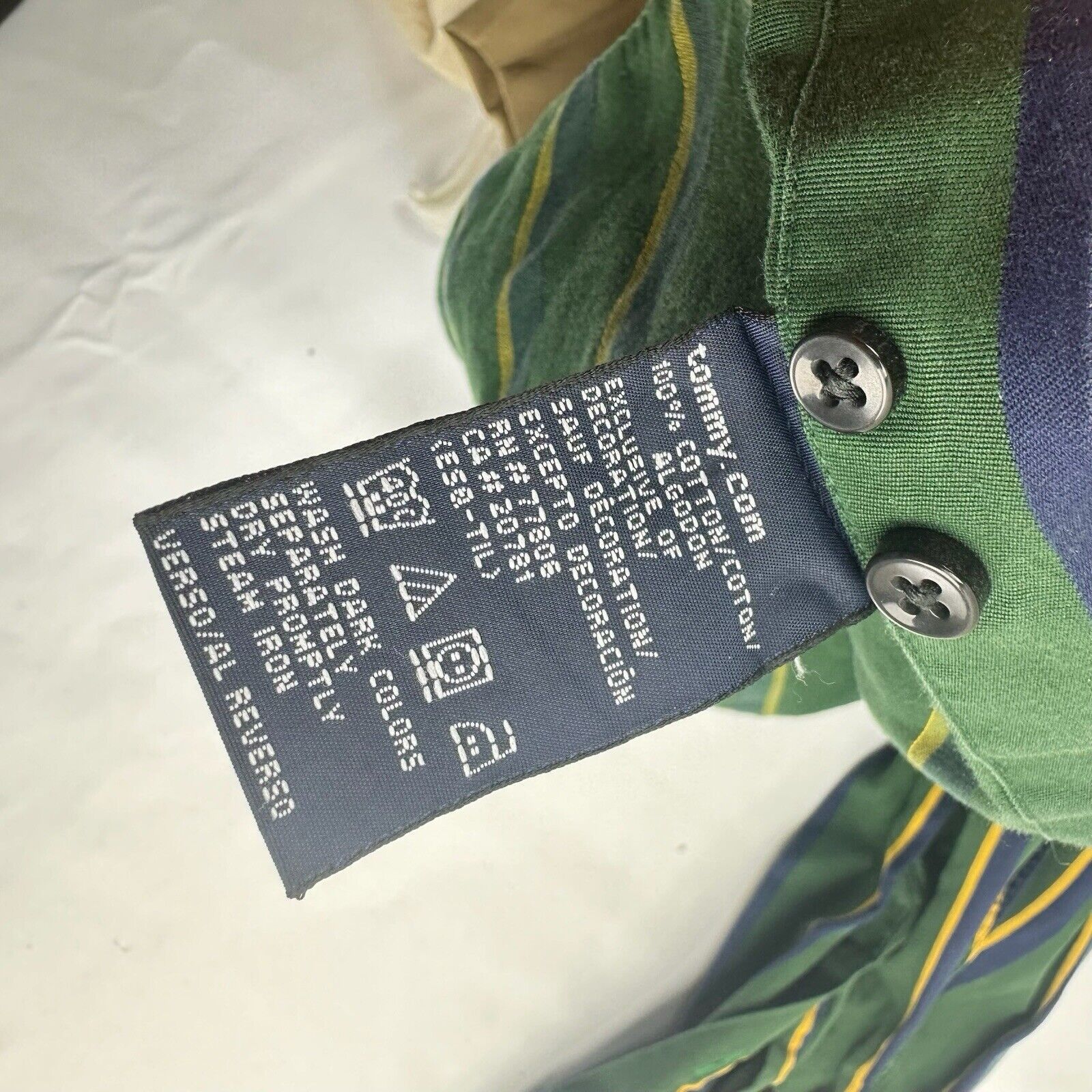 Tommy Hilfiger Tommy Hilfiger Men's Dress Shirt 80's 2 Ply Fabric XL Size US XL / EU 56 / 4 - 8 Thumbnail
