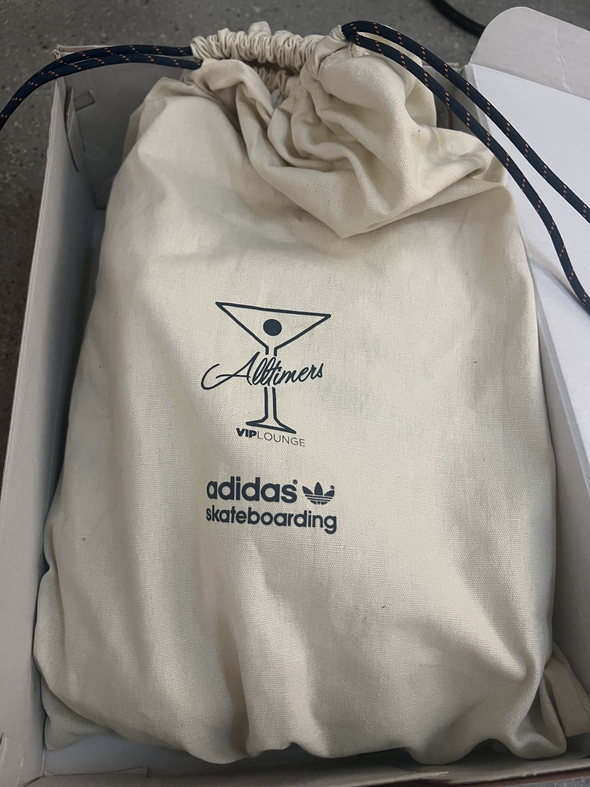 Adidas × Alltimers Adidas Superstar Vulc x Alltimers – White/Navy/Tropic Melon Size US 12 / EU 45 - 8 Thumbnail