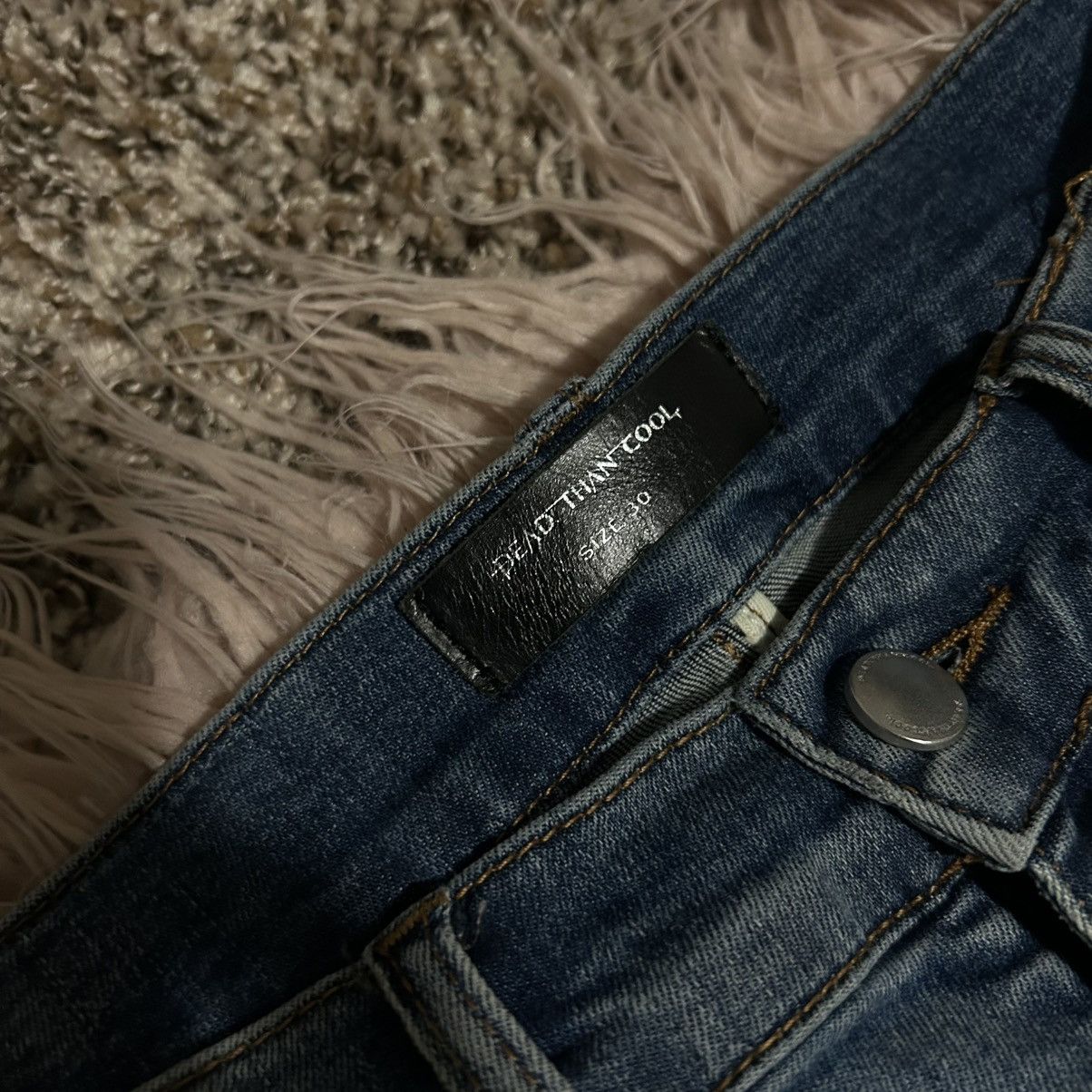 Japanese Brand Dead Than Cool distressed mud max denim jeans Size US 30 / EU 46 - 3 Thumbnail