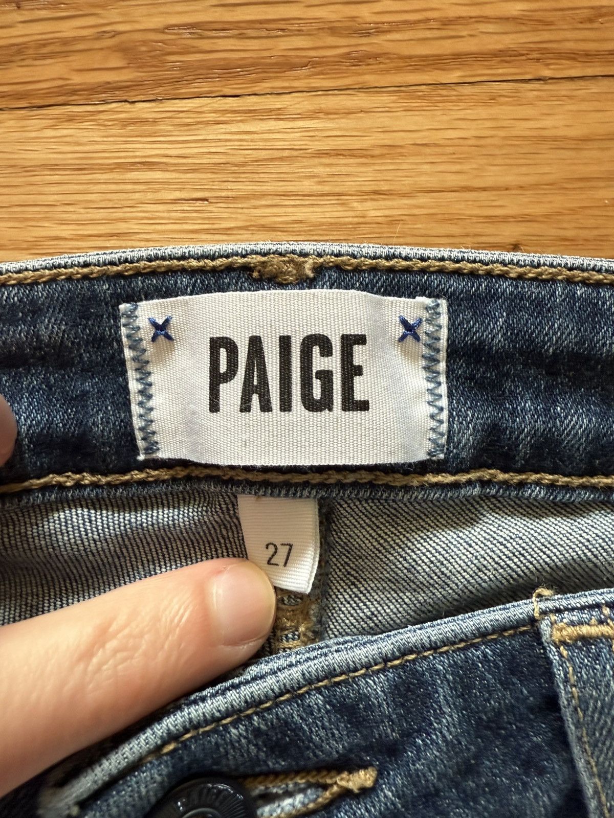 Paige Paige Verdugo Ankle Skinny Jeans “Magnolias” 27 Fraying Size 27" / US 4 / IT 40 - 6 Thumbnail
