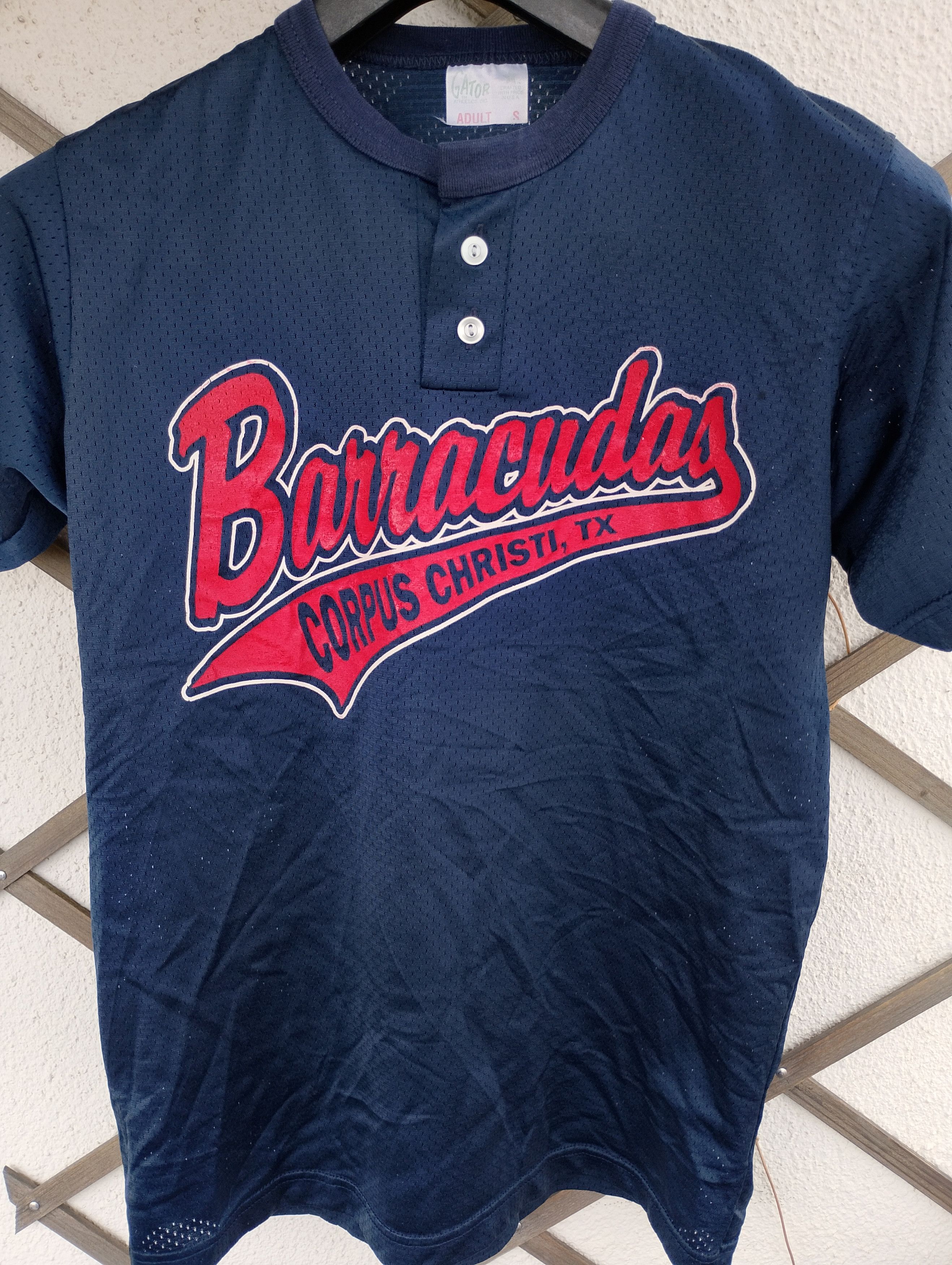 Vintage Corpus Christi Barracudas TX Vintage Gator jersey #3 sz S Size US S / EU 44-46 / 1 - 2 Thumbnail
