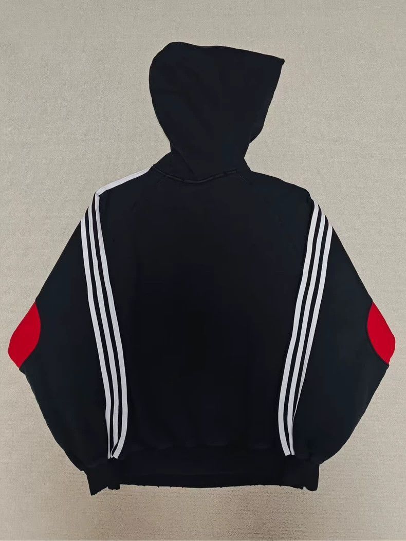 Balenciaga Balenciaga Adidas fashion show 23ss red and black hooded sw Size US XS / EU 42 / 0 - 2 Thumbnail
