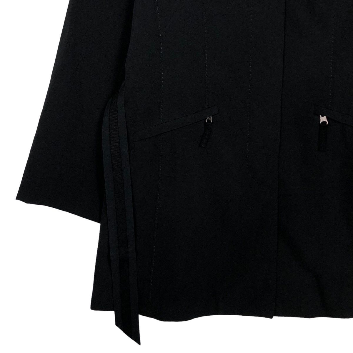 Vintage 🔥Rich Black - Fly Jacket Robed Aquascutum London Japan Made Size US M / EU 48-50 / 2 - 4 Thumbnail