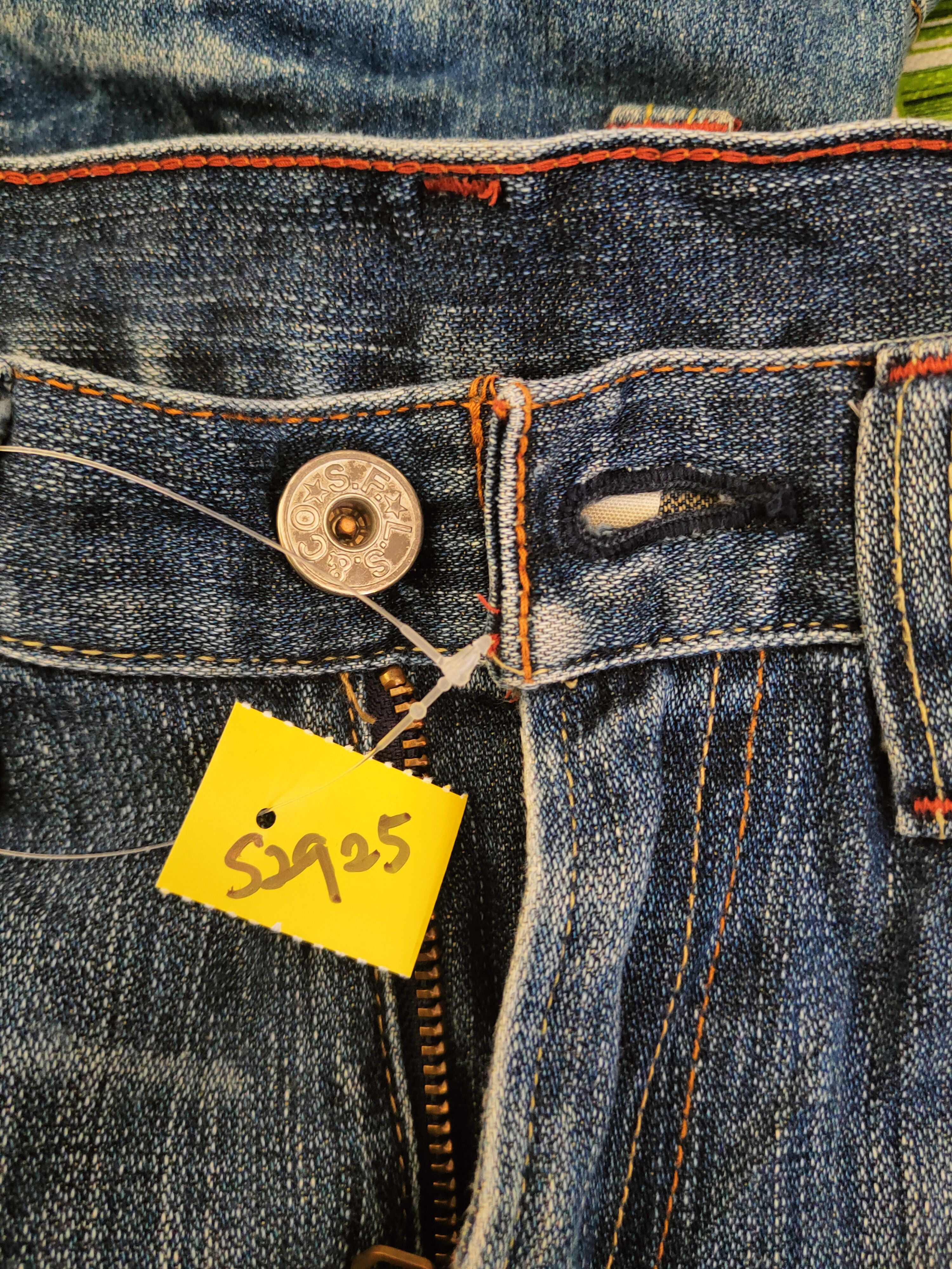 Levi's Levi's Blue Distressed Ripped Jeans #S2925 Size US 31 - 19 Thumbnail