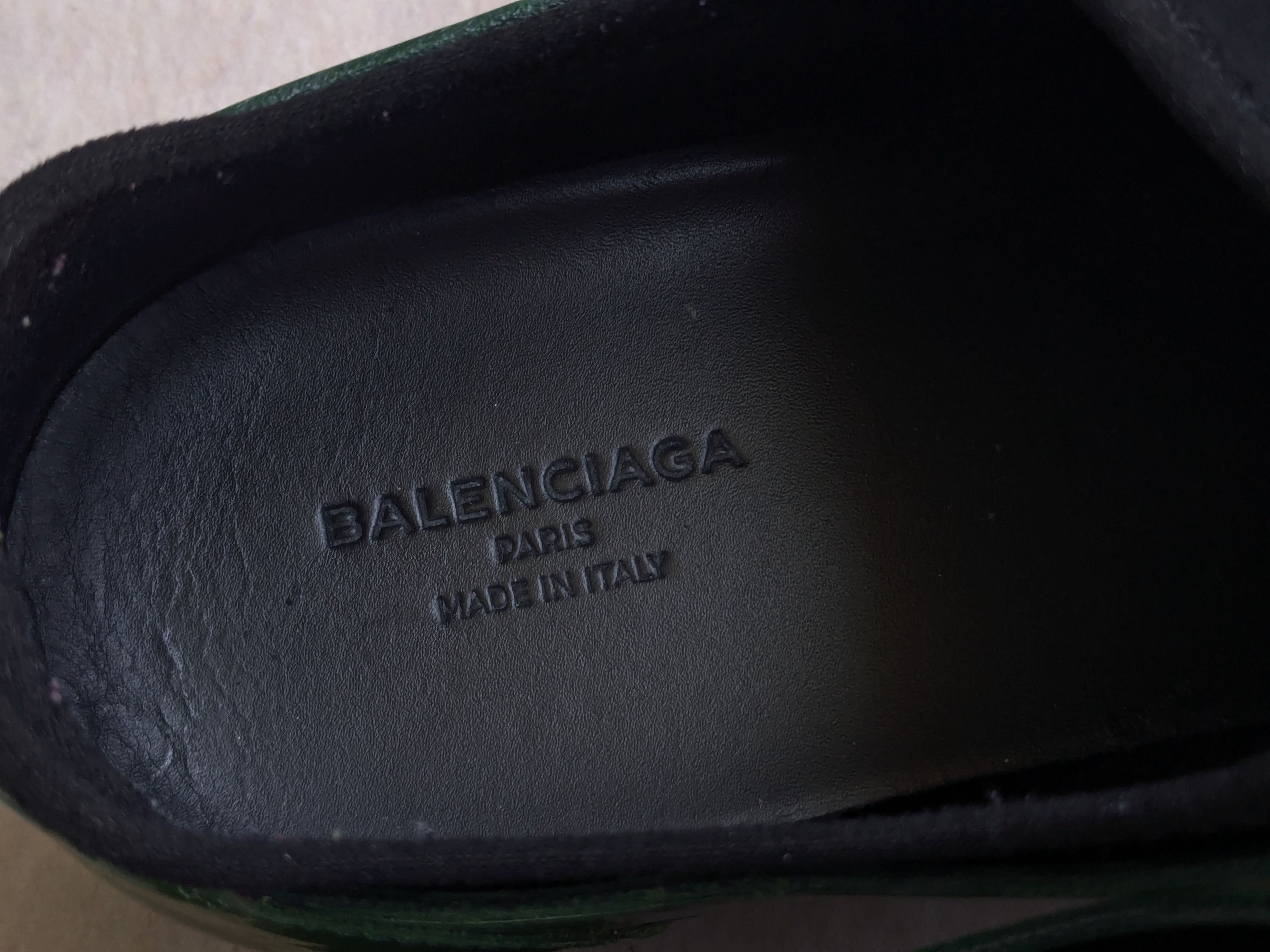 Balenciaga Balenciaga Race Runner Green Black 10 43 Leather Low Tops Size US 10 / EU 43 - 6 Thumbnail