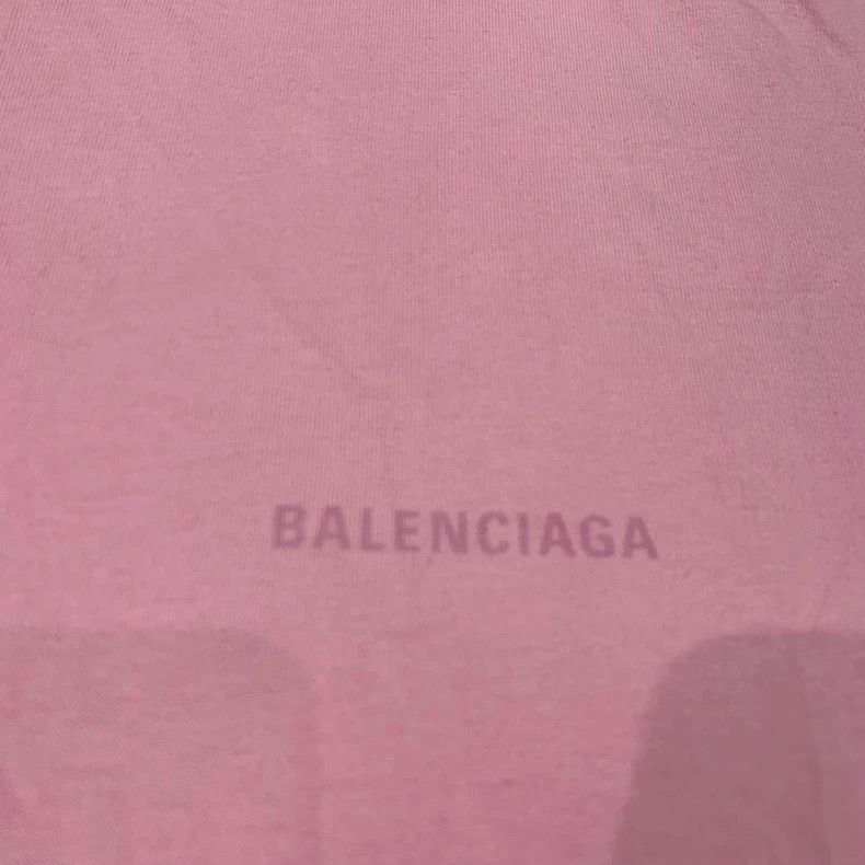 Balenciaga Balenciaga Pink embroidered logo short-sleeve Size US S / EU 44-46 / 1 - 8 Thumbnail