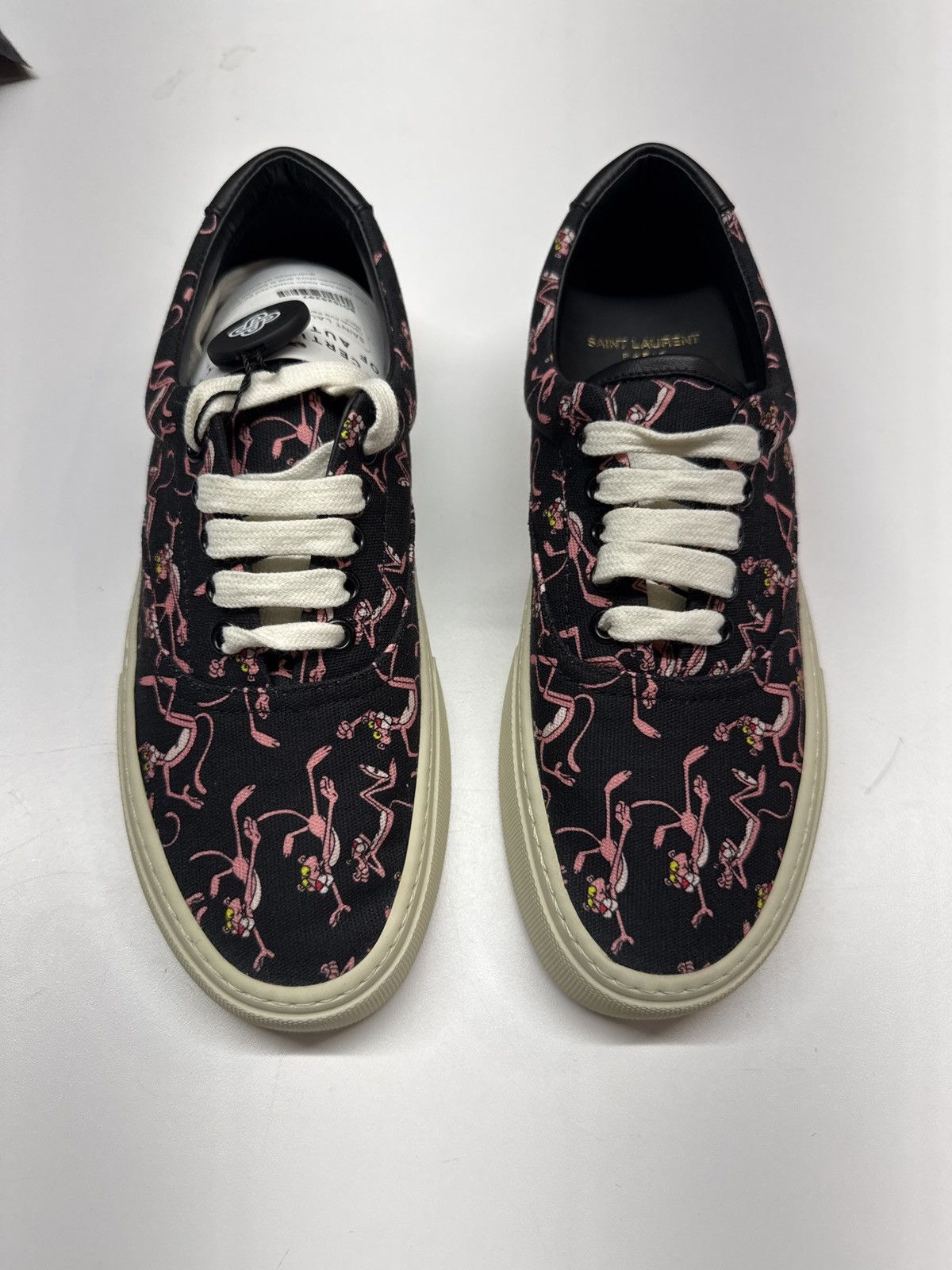 Hedi Slimane × Saint Laurent Paris RARE! Saint Laurent Canvas Pink Panther Venice Sneakers - 39 Size US 6 / EU 39 - 1 Thumbnail
