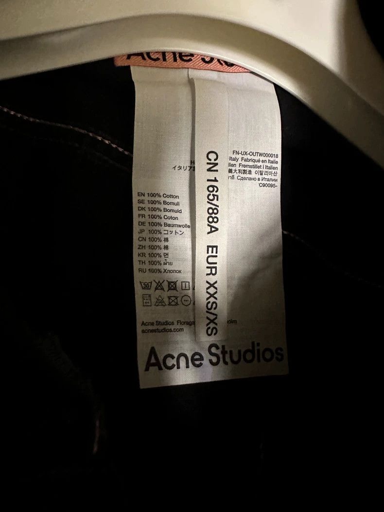 Acne Studios acne studios Washed silhouette black denim jacket Size US XS / EU 42 / 0 - 3 Thumbnail