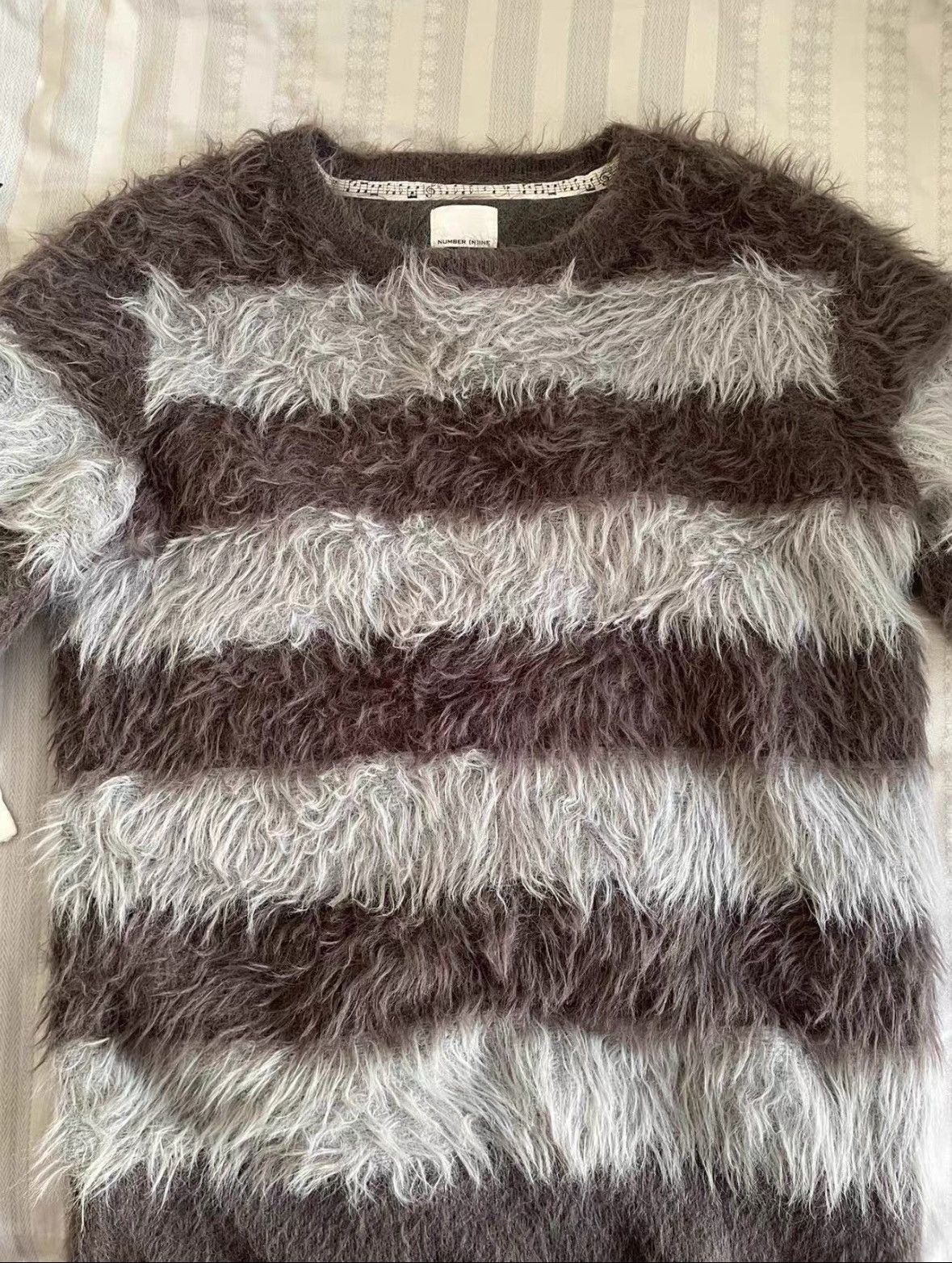 Number (N)ine Number Nine Fuzzy Mohair Grunge Sweater | Grailed
