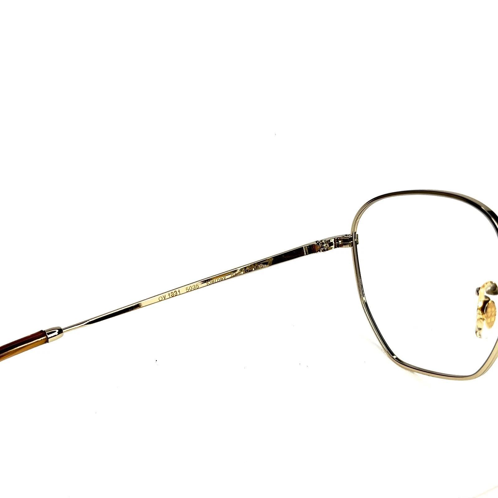 Oliver Peoples OLIVER PEOPLES KIERNEY OV1331 1331 Gold Geometric Eyeglasses Size ONE SIZE - 6 Thumbnail