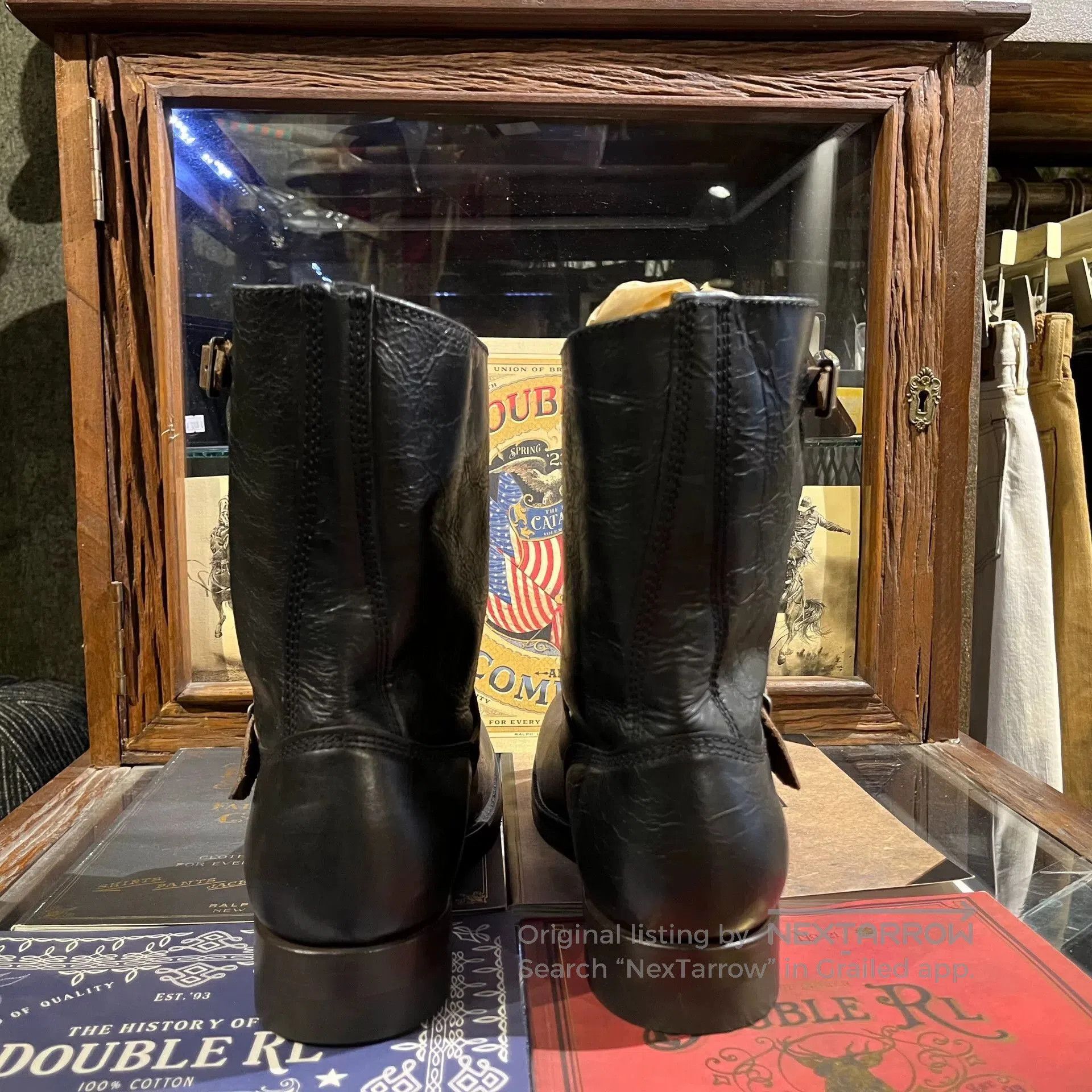 Japanese Brand military engineer boots with buckle strap. Size US 11 / EU 44 - 5 Thumbnail
