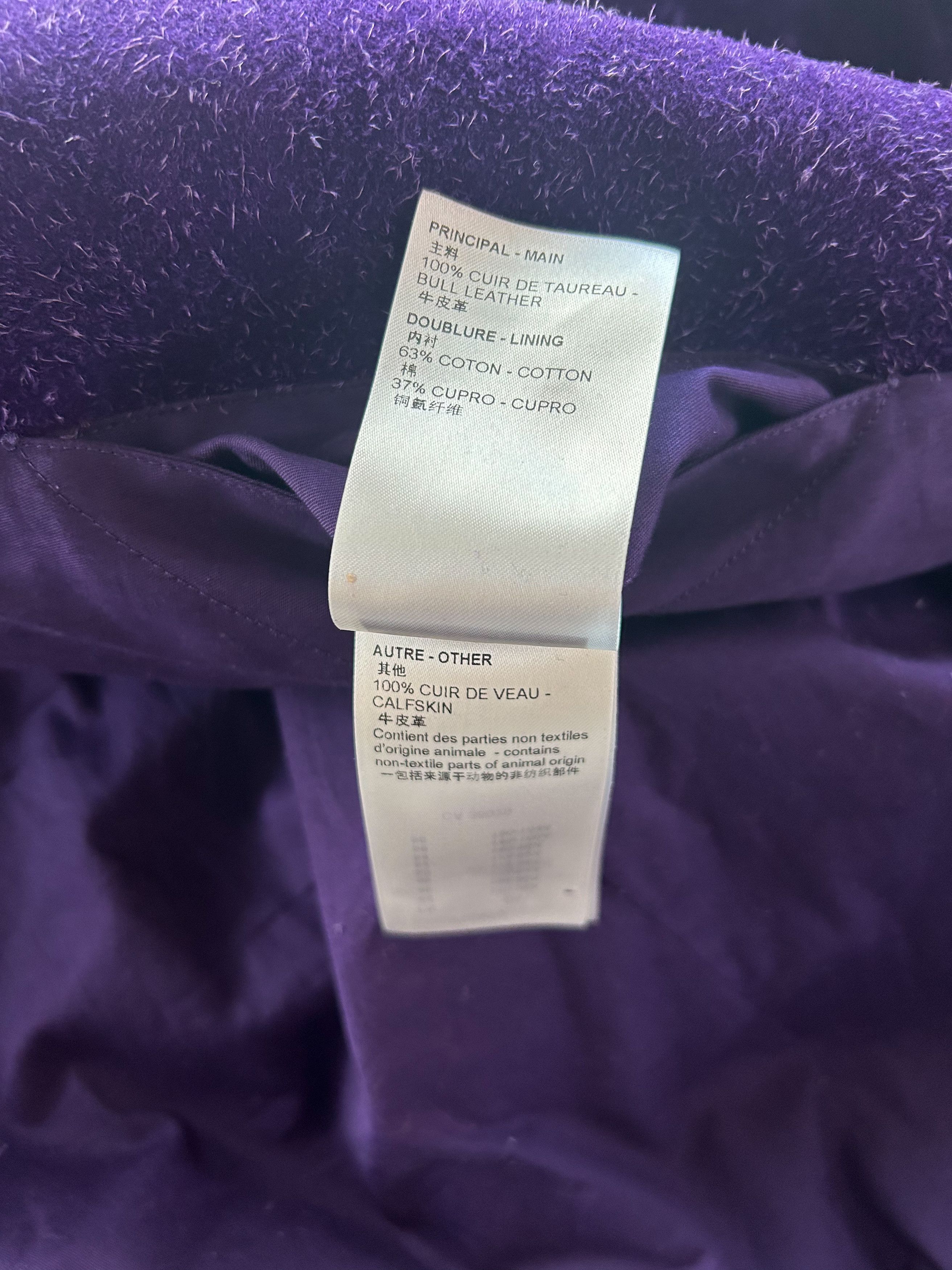 Louis Vuitton Louis Vuitton Purple Embossed Monogram Suede Workwear Jacket Size US XXL / EU 58 / 5 - 8 Thumbnail