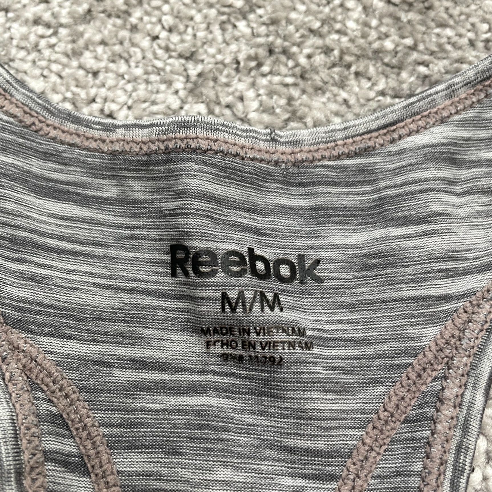 Reebok Reebok Active Tank Womens Medium Gray Halter Racerback Athletic Gym Yoga Run Size M / US 6-8 / IT 42-44 - 6 Thumbnail