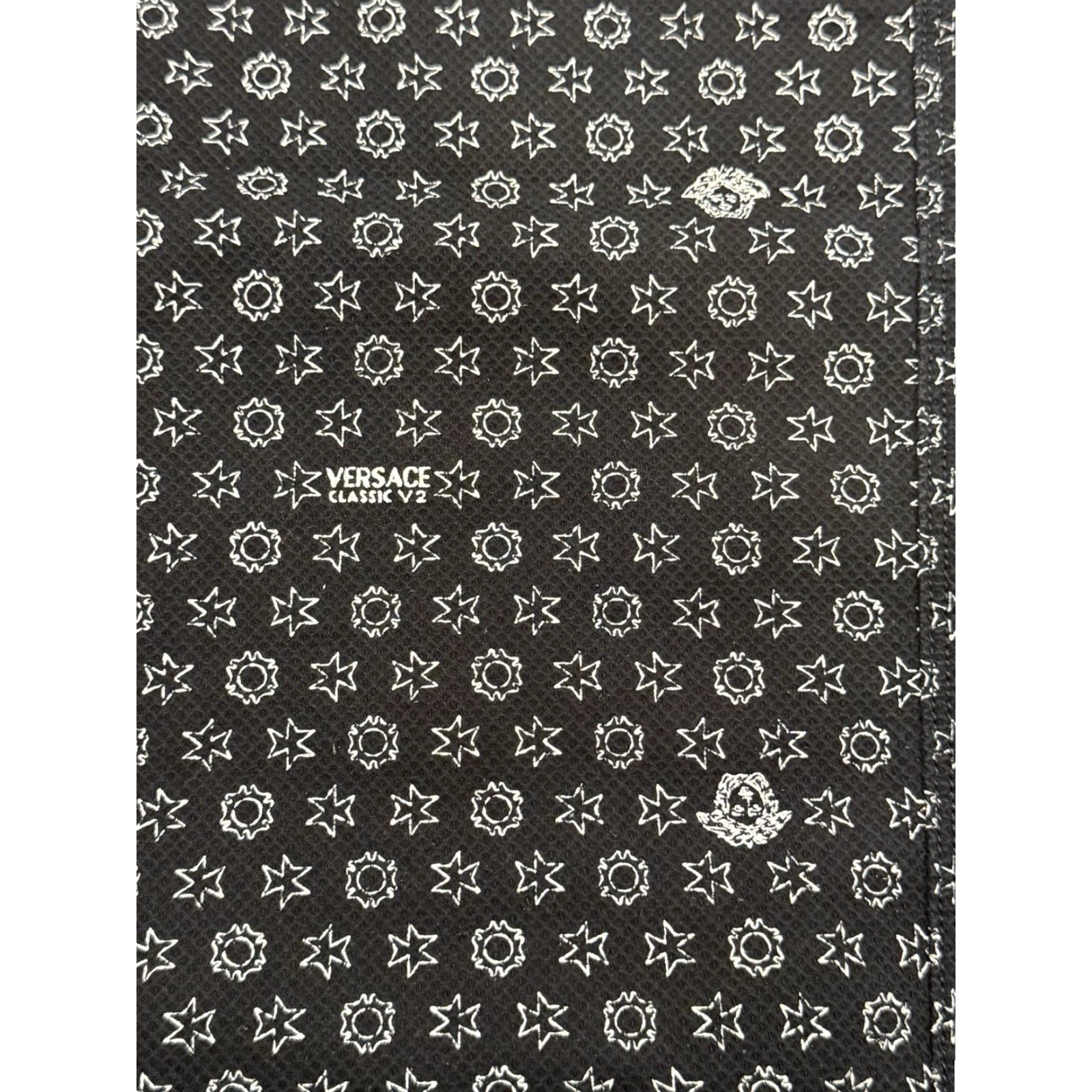 Versace Jeans Couture VINTAGE Versace Jeans V2 CLASSIC Black Cotton Blend Pants Medusa Print Italy Size 44 Belted Pockets Button front Mens Size US 28 / EU 44 - 5 Thumbnail