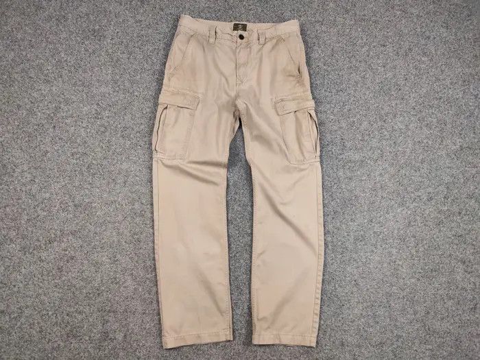 Timberland Vintage 90's Timberland Japan Zip Faded Beige Cargo Pants Size US 34 / EU 50 - 4 Thumbnail
