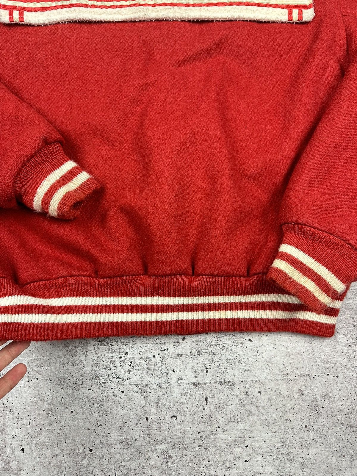 Vintage 80s Butwin Vintage Jessie Varsity Wool Jacket Size US L / EU 52-54 / 3 - 19 Thumbnail