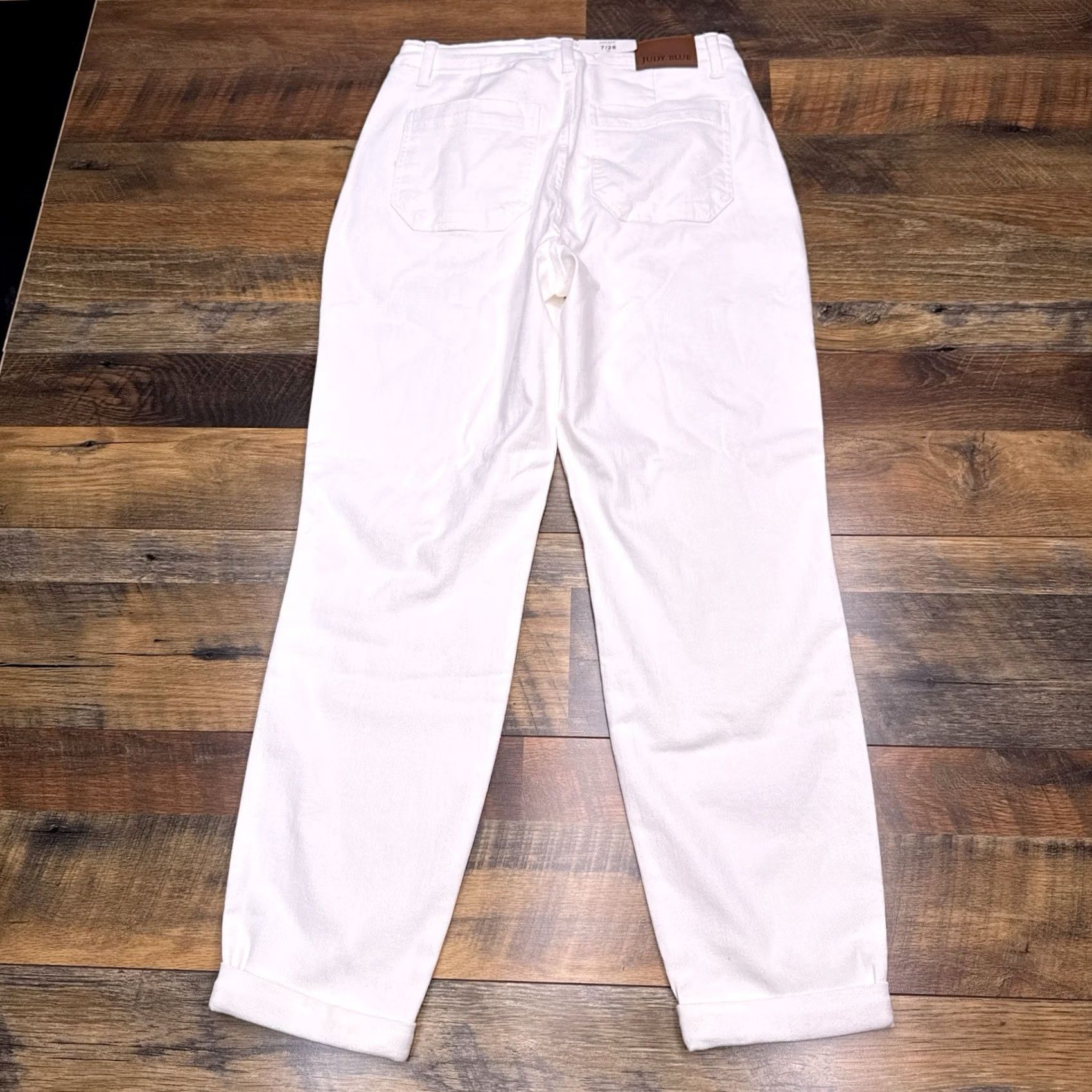Vintage Judy Blue High Waist Jeans Womens 7 / 28 Patch Pocket Drawstring JB88812 New Size 28" / US 6 / IT 42 - 3 Thumbnail