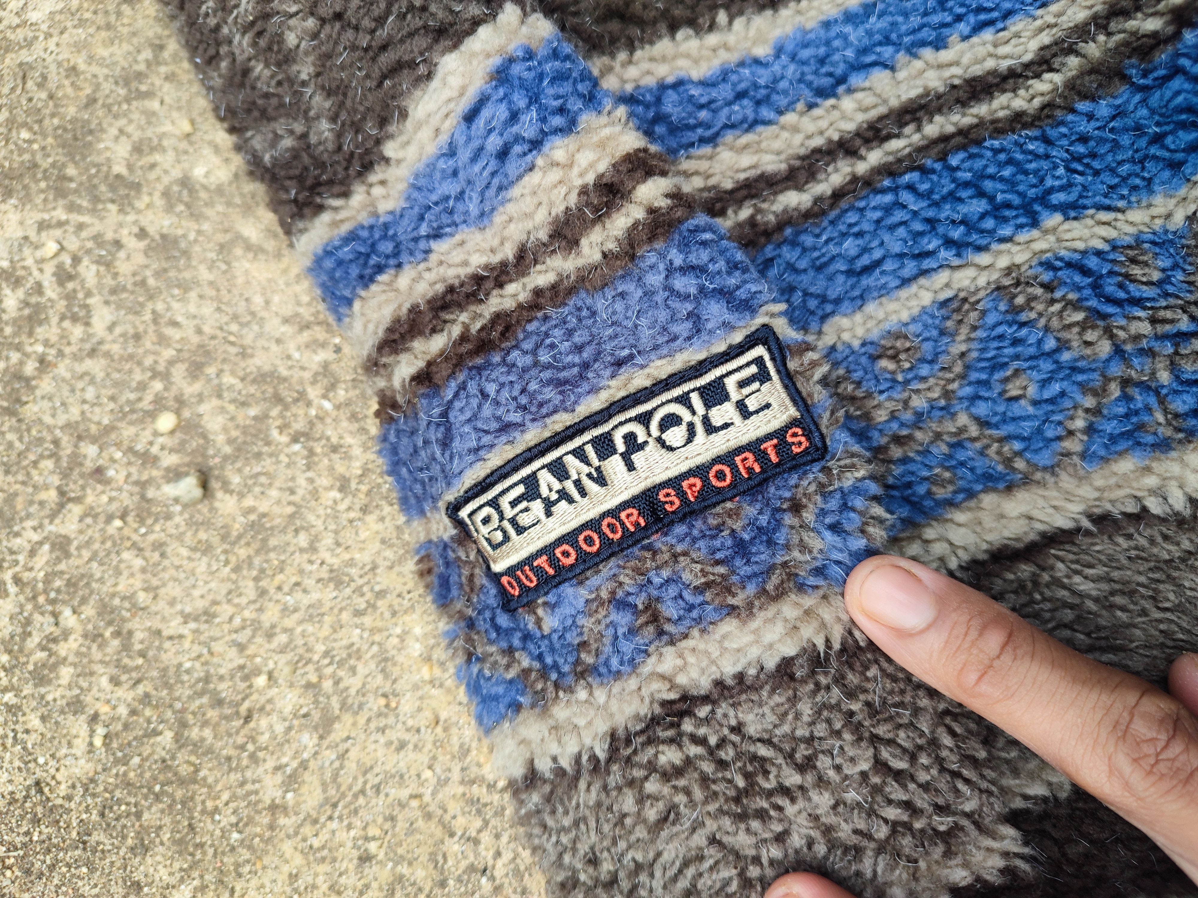 L.L. Bean × Vintage 🔥STEAL🔥 Vintage Striped Fleece Jacket By L.L Bean Size US L / EU 52-54 / 3 - 3 Thumbnail