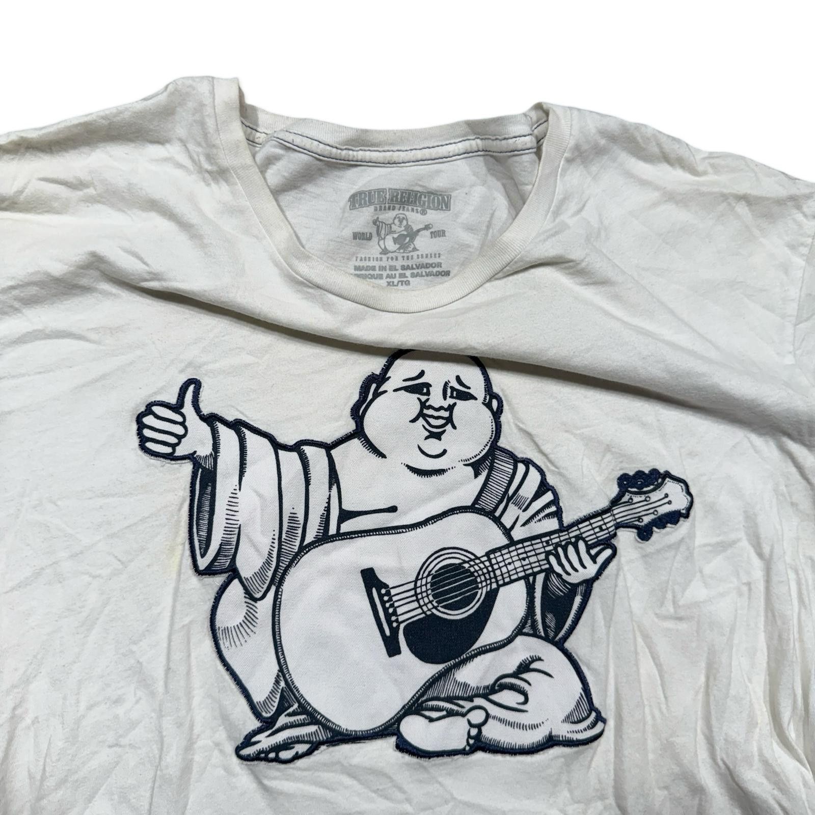 True Religion True Religion Buddha Guitar Y2K Graphic Tee Size US XL / EU 56 / 4 - 2 Thumbnail