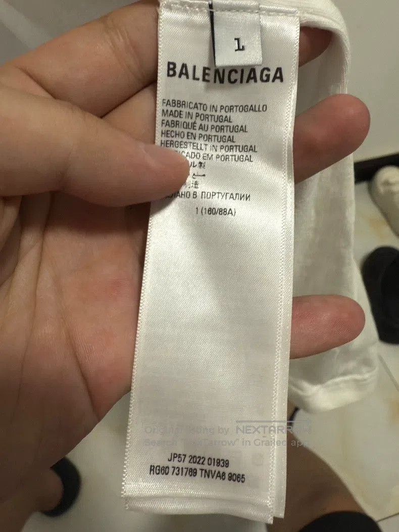 Balenciaga Balenciaga Adidas Collab Short Sleeve T-Shirt Size US S / EU 44-46 / 1 - 4 Thumbnail