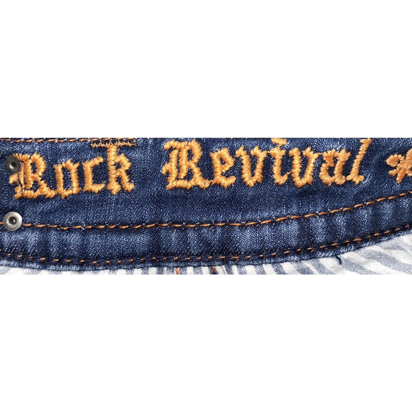 Vintage Rock Revival Jeans Bootcut Womens 27x34 Blue JEN Bootcut Regular Size 27 Womens Size 27" / US 4 / IT 40 - 7 Thumbnail